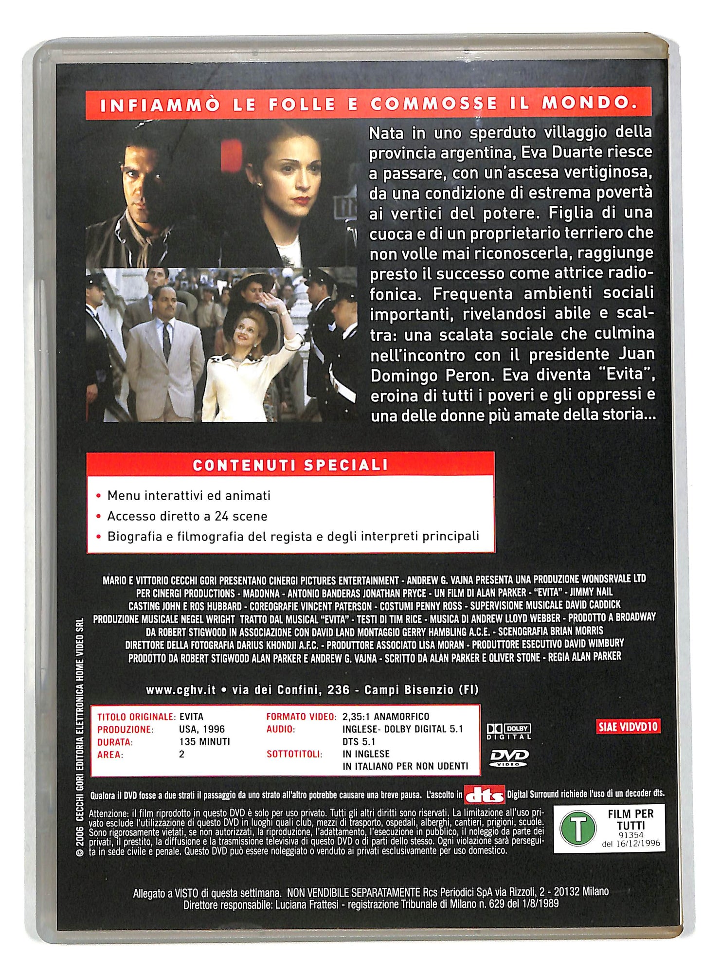 EBOND Evita EDITORIALE DVD D820236