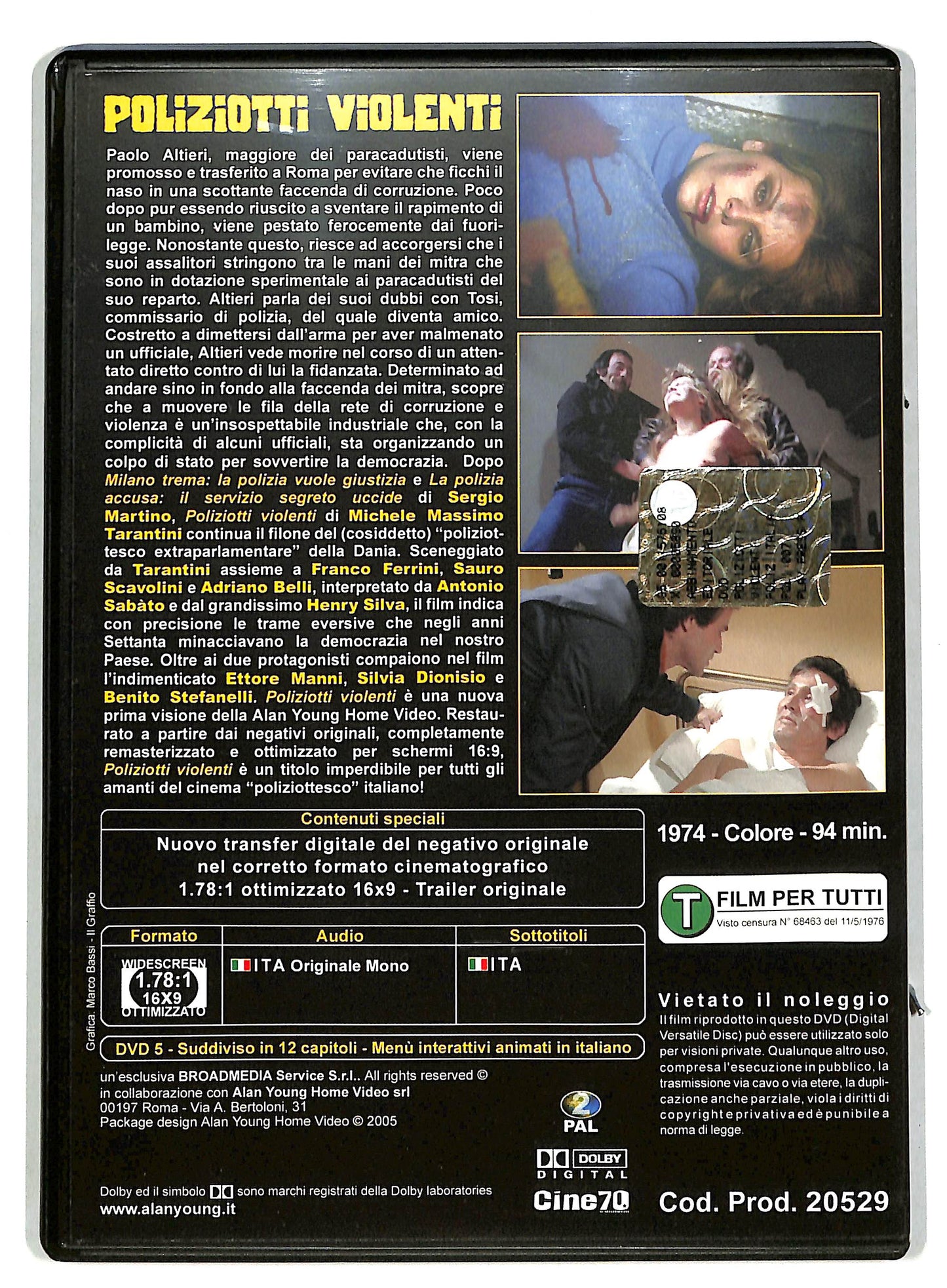 EBOND Poliziotti violenti EDITORIALE DVD D820532