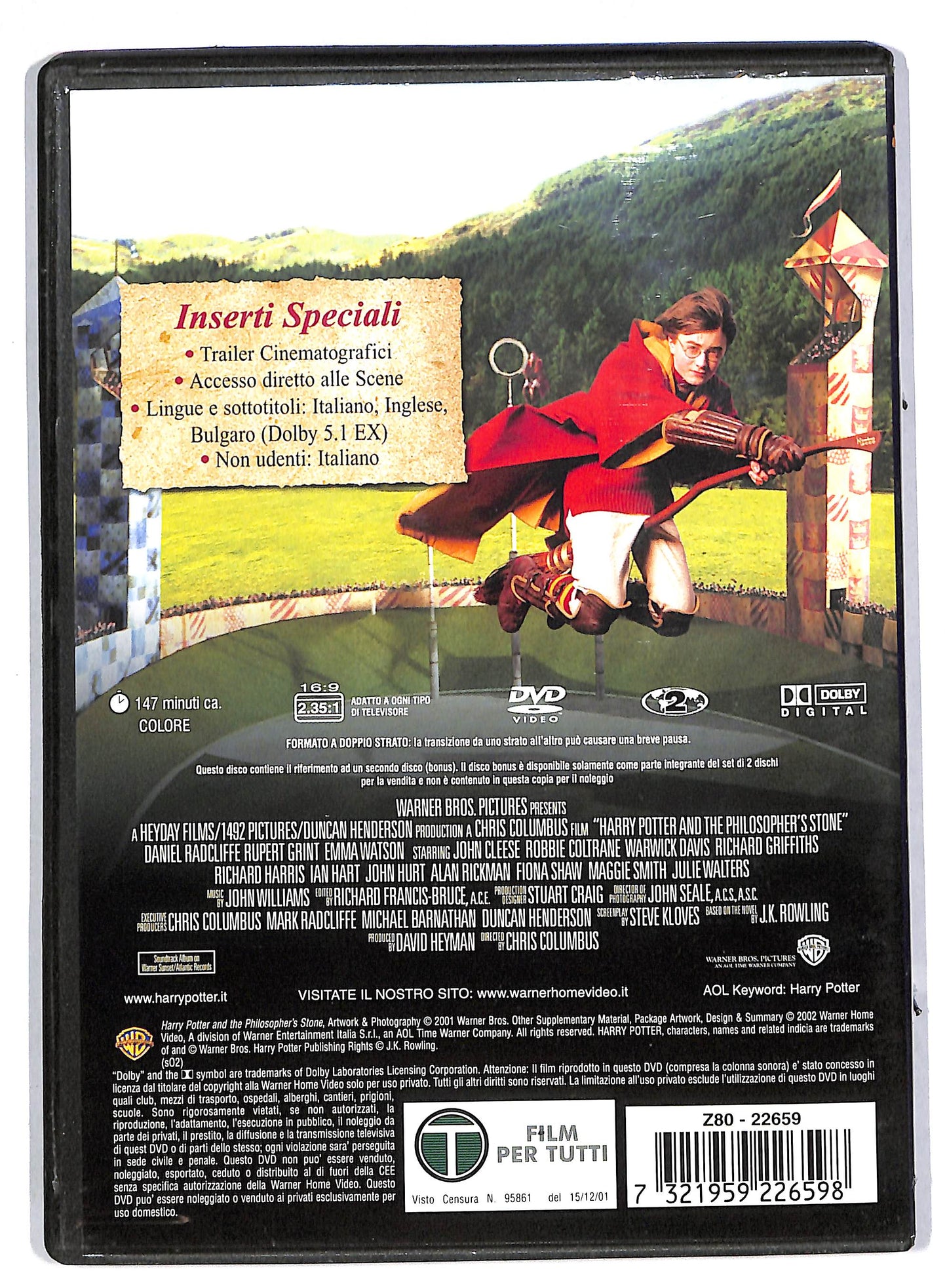 EBOND Harry Potter e la pietra filosofale NOLEGGIO DVD DB552143