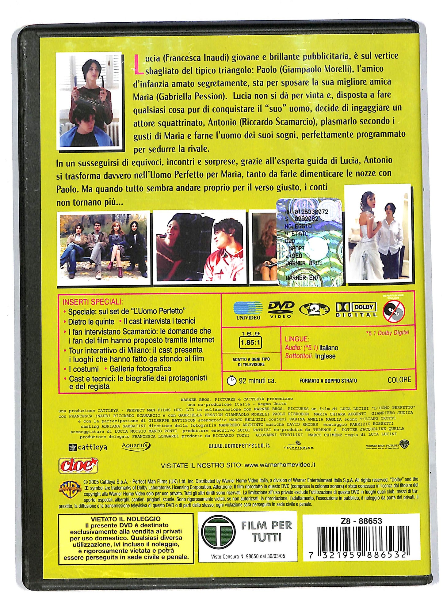 EBOND L'uomo Perfetto NOLEGGIO DVD DB552150