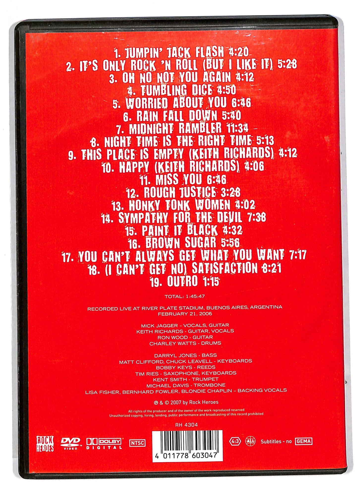 EBOND Rolling stones - argentina 2006 DVD DB552162
