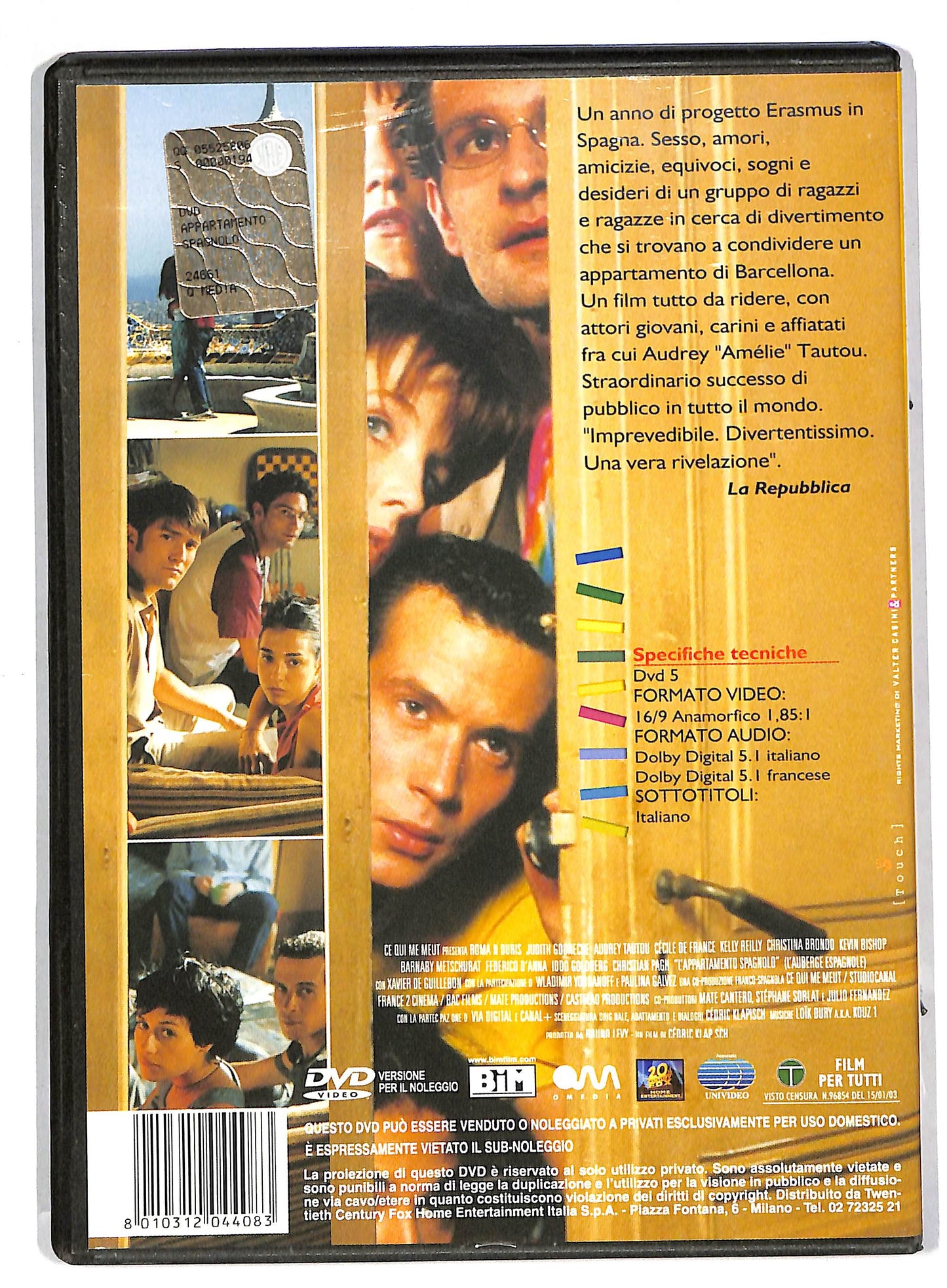 EBOND L'appartamento spagnolo NOLEGGIO DVD DB552164