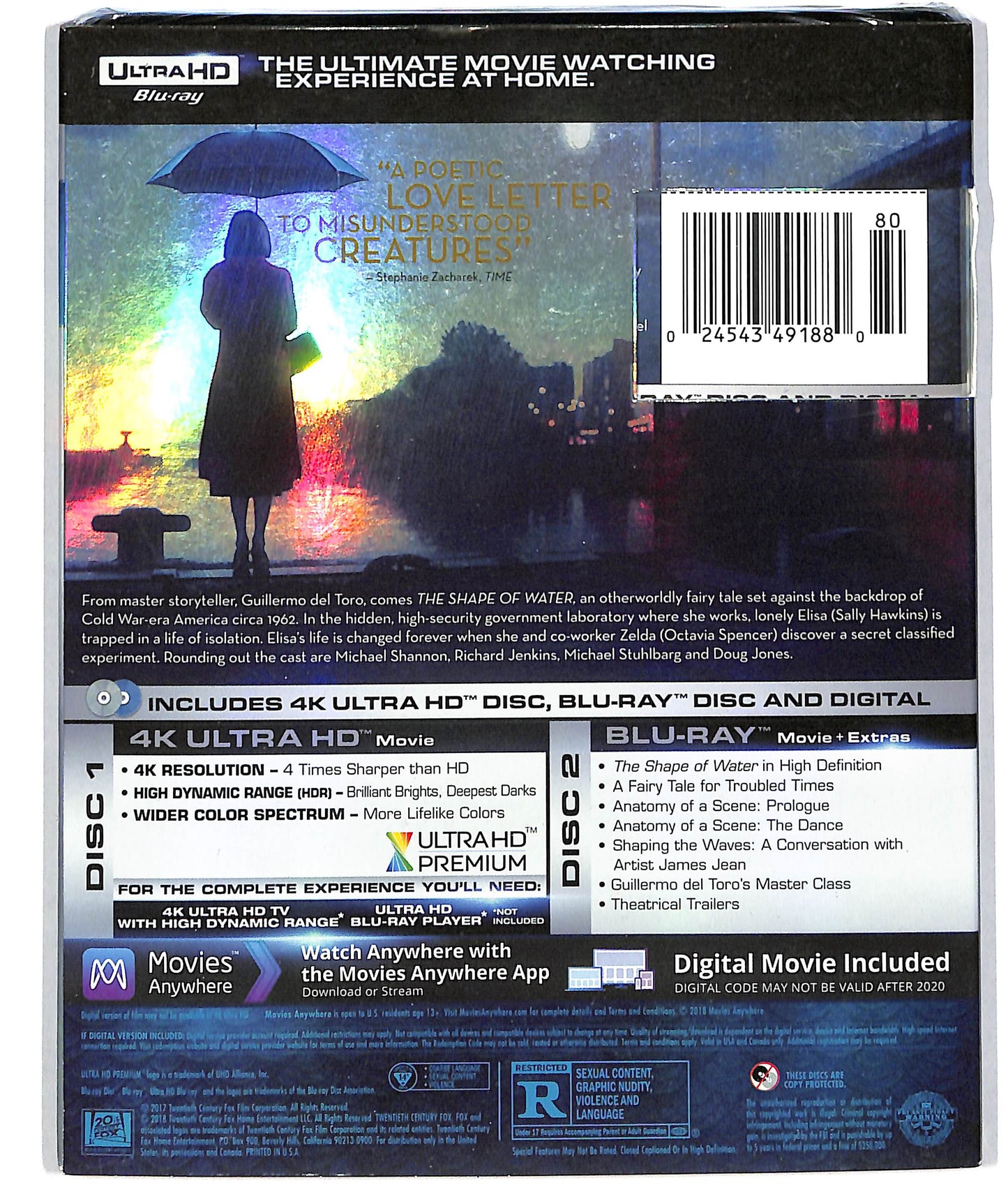 EBOND Shape of Water - no ita 4K ULTRA HD BLURAY DB552626