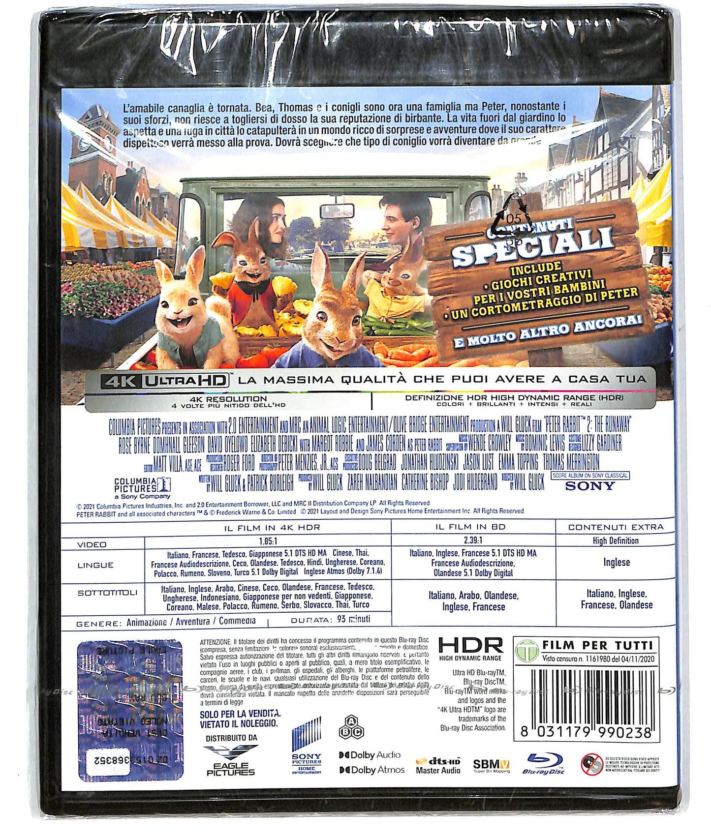 EBOND Peter Rabbit 2 - Un Birbante In Fuga 4K ULTRA HD + BLURAY DB552658