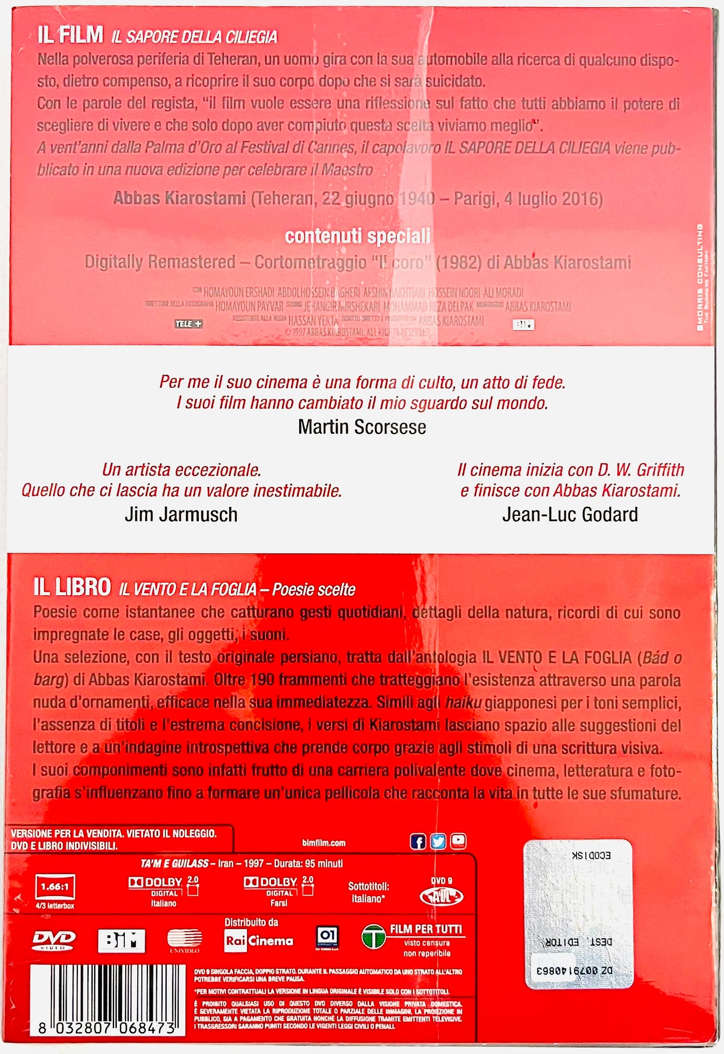 EBOND Il Sapore Della Ciliegia + lIbro IL Vento e La Foglia DVD DB552964