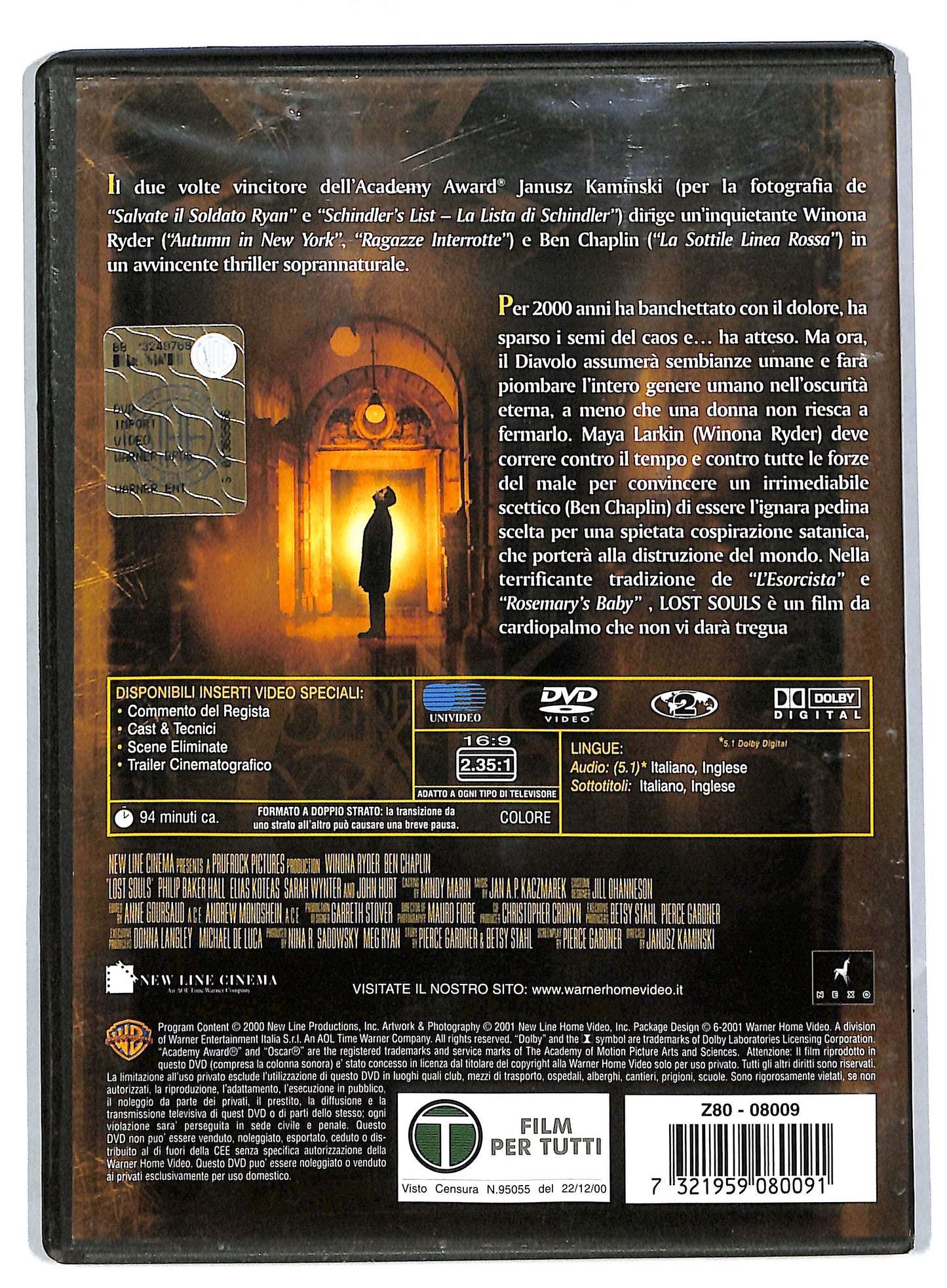 EBOND Lost Souls - La profezia NOLEGGIO DVD DB553109