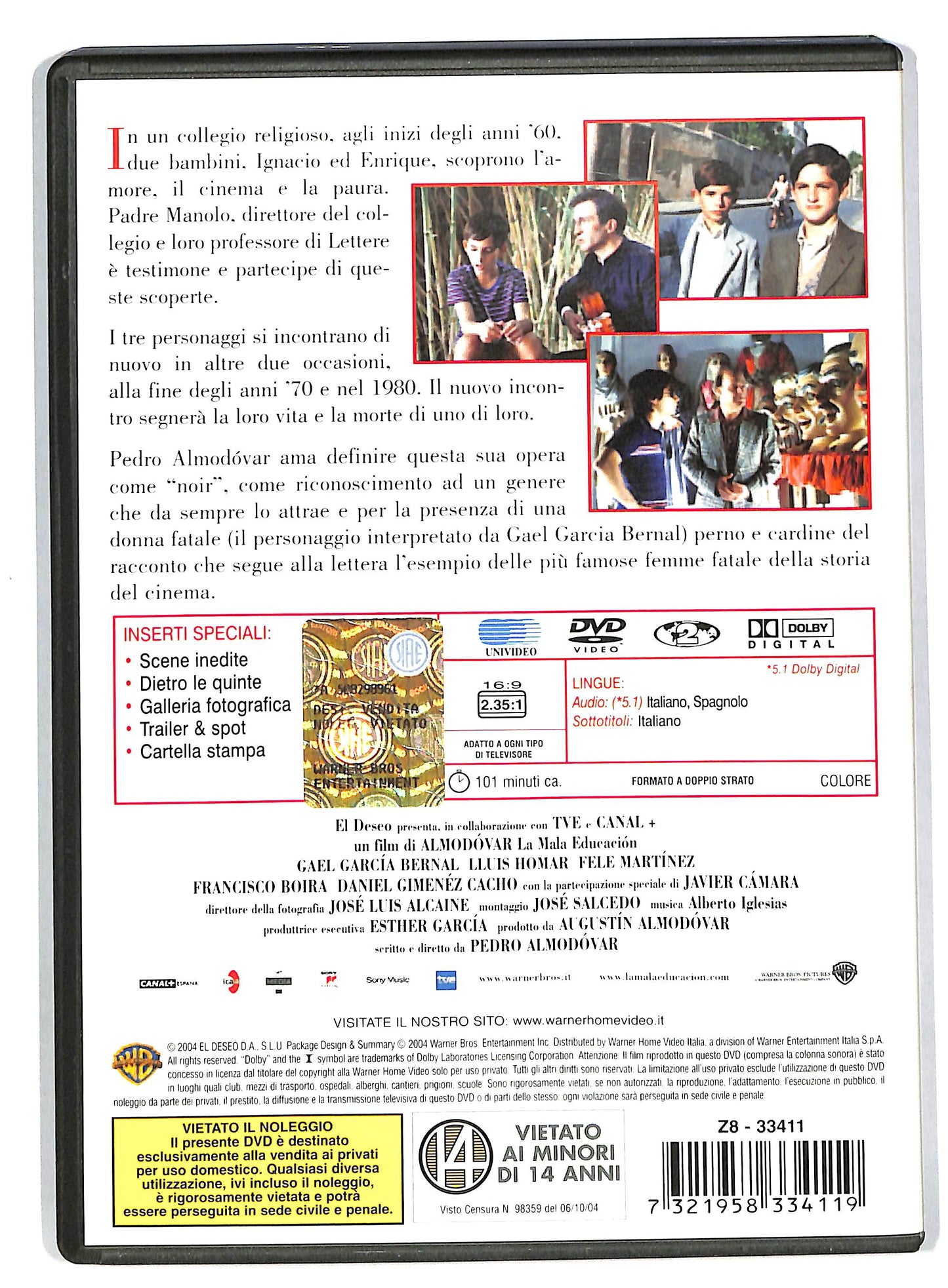 EBOND La Mala Educacion DVD DB553601