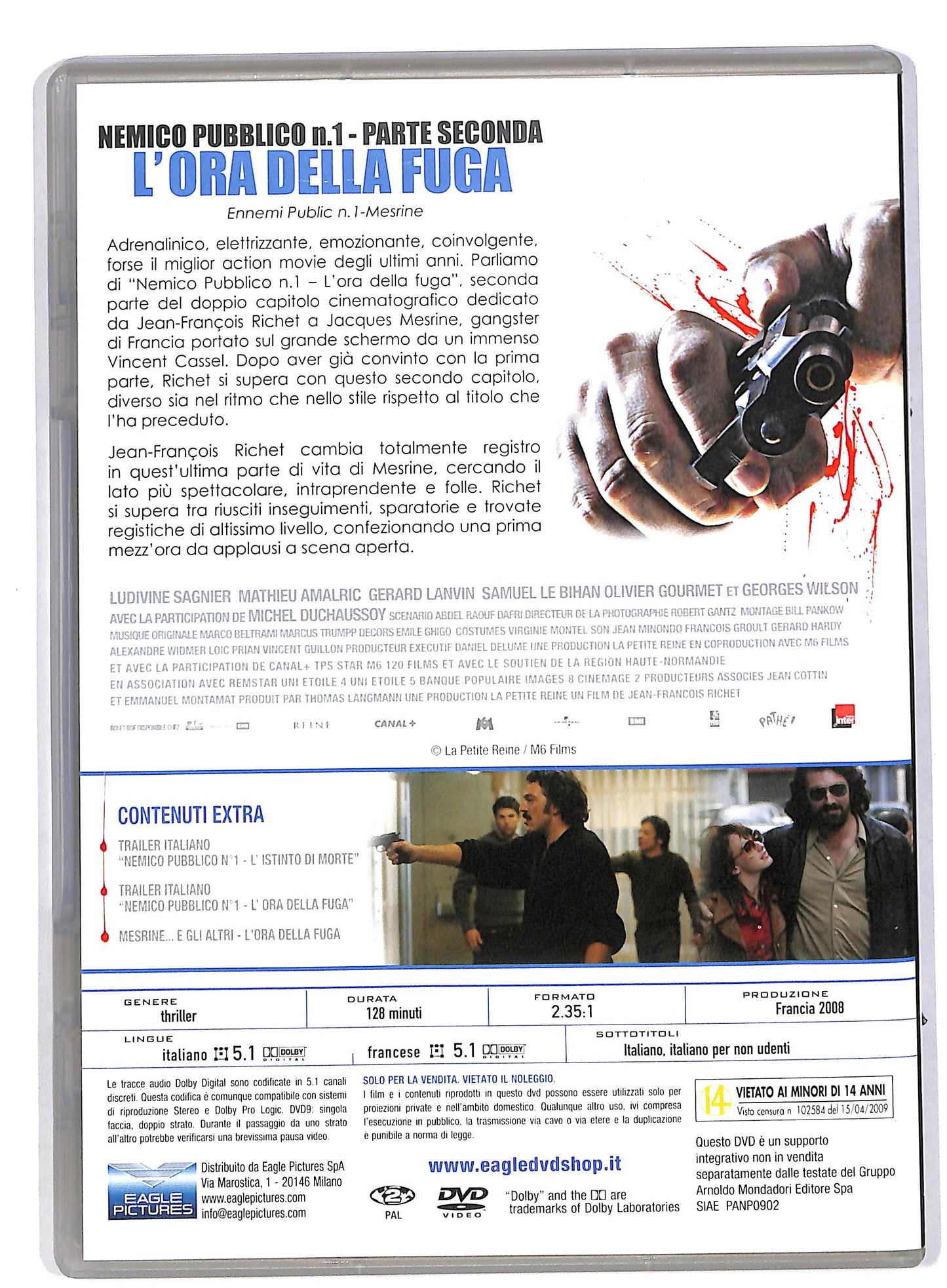 EBOND Nemico Pubblico N1 Parte Seconda L'ora Della Fuga EDITORIALE DVD DB553644