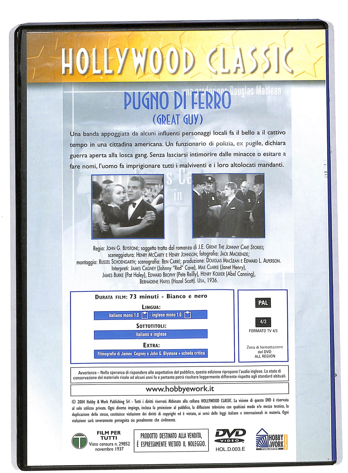 EBOND Pugno Di Ferro EDITORIALE DVD DB553648