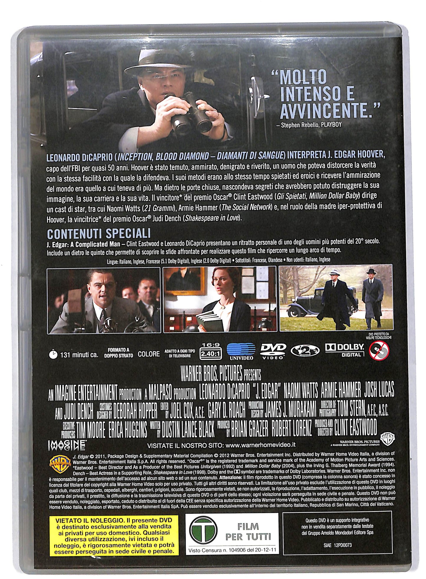 EBOND J edgar Con Leonardo Dicaprio EDITORIALE DVD DB553659