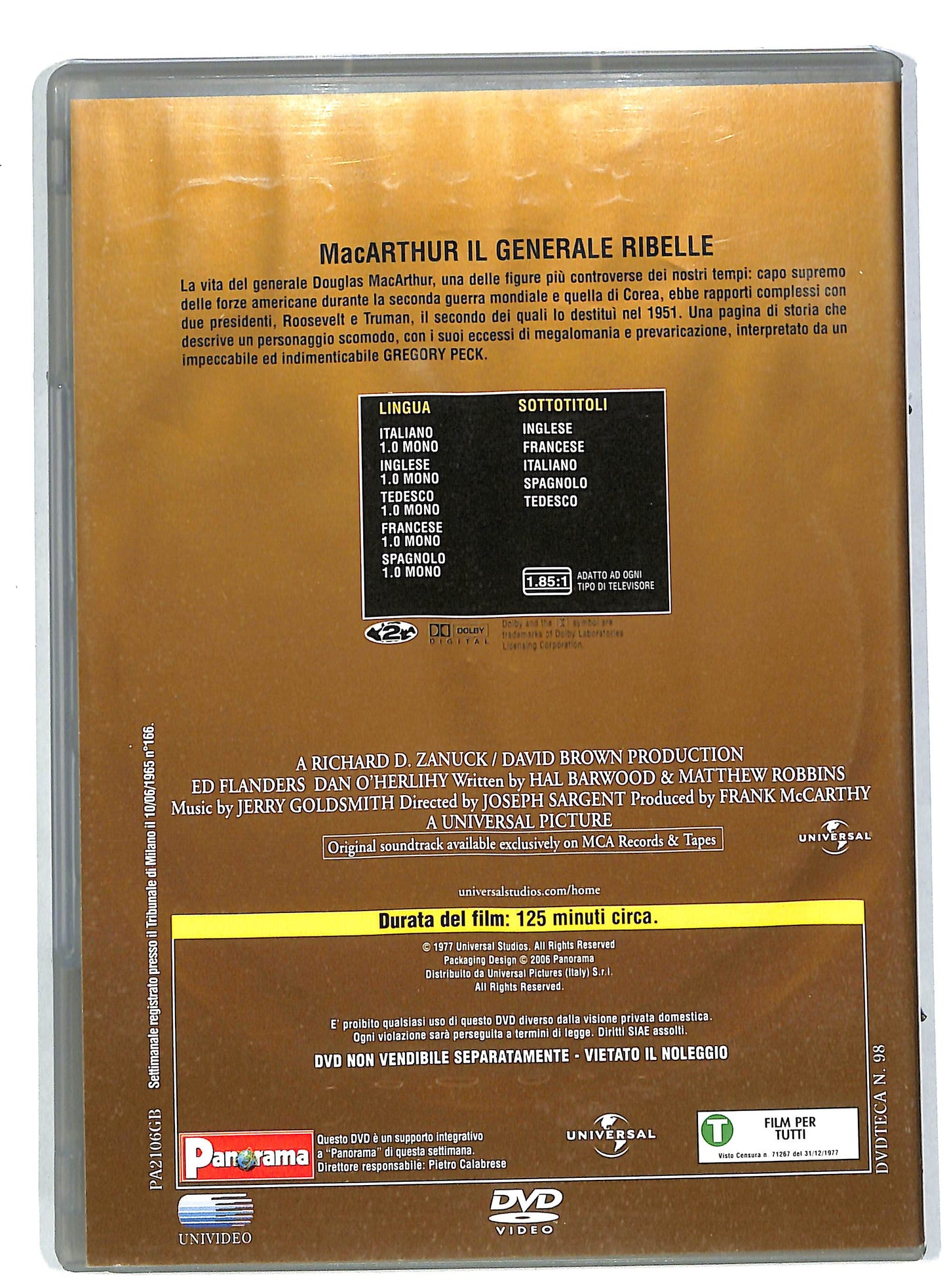 EBOND MacArthur il generale ribelle EDITORIALE DVD DB553815