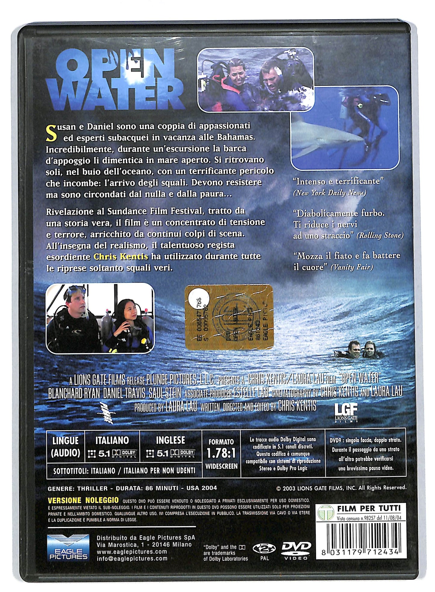 EBOND Open Water NOLEGGIO DVD DB553827