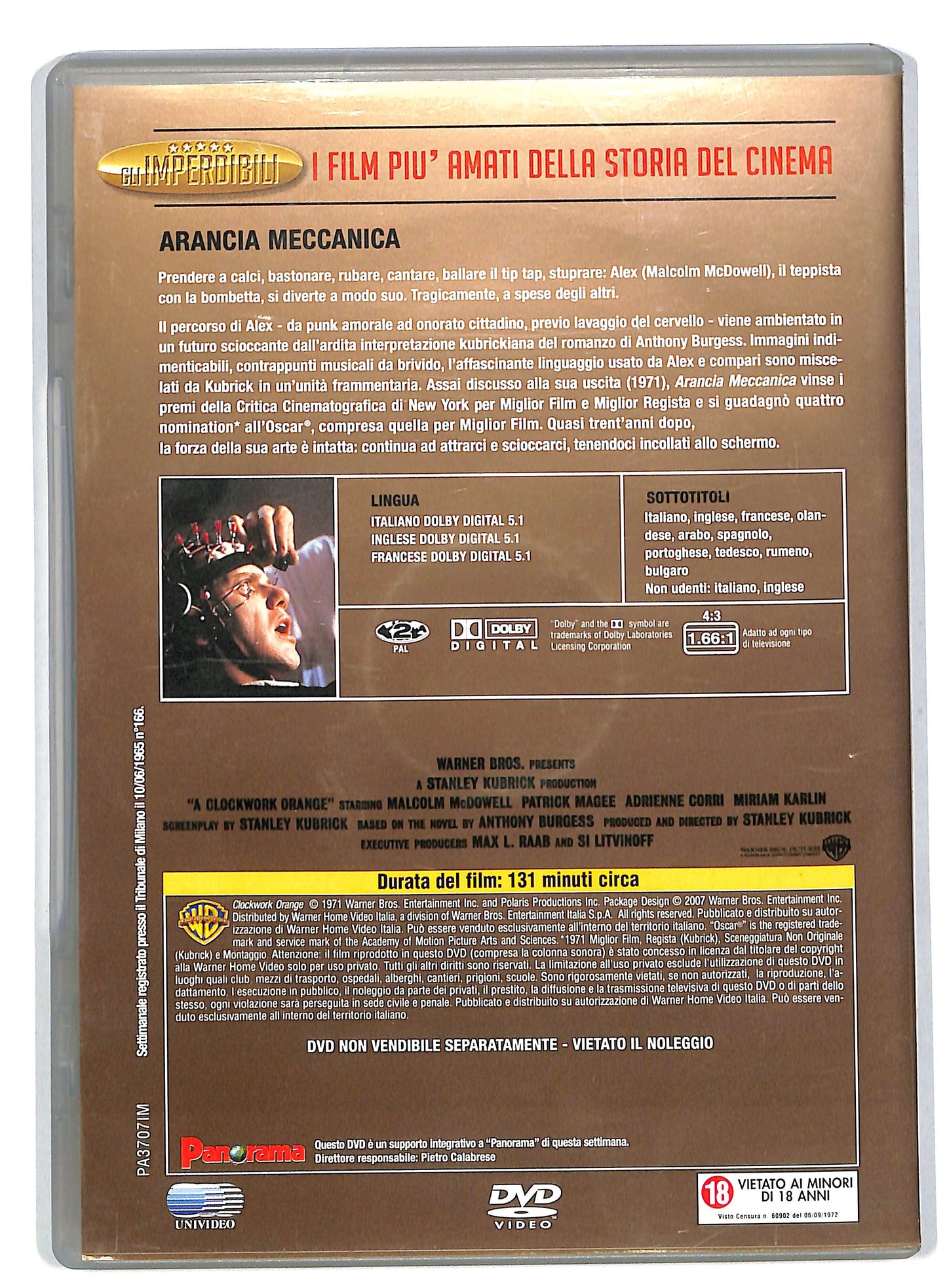 EBOND Arancia Meccanica EDITORIALE DVD DB553833