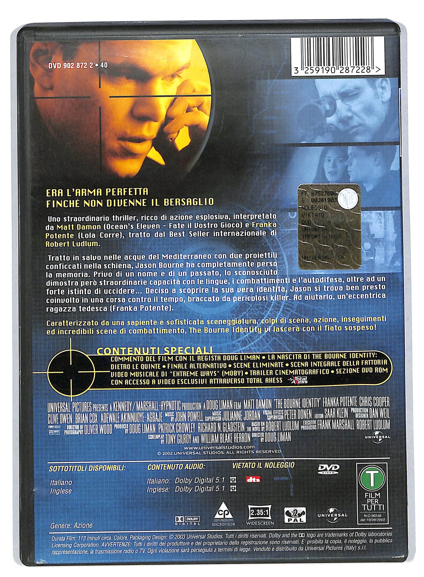 EBOND The bourne identity DVD DB553837
