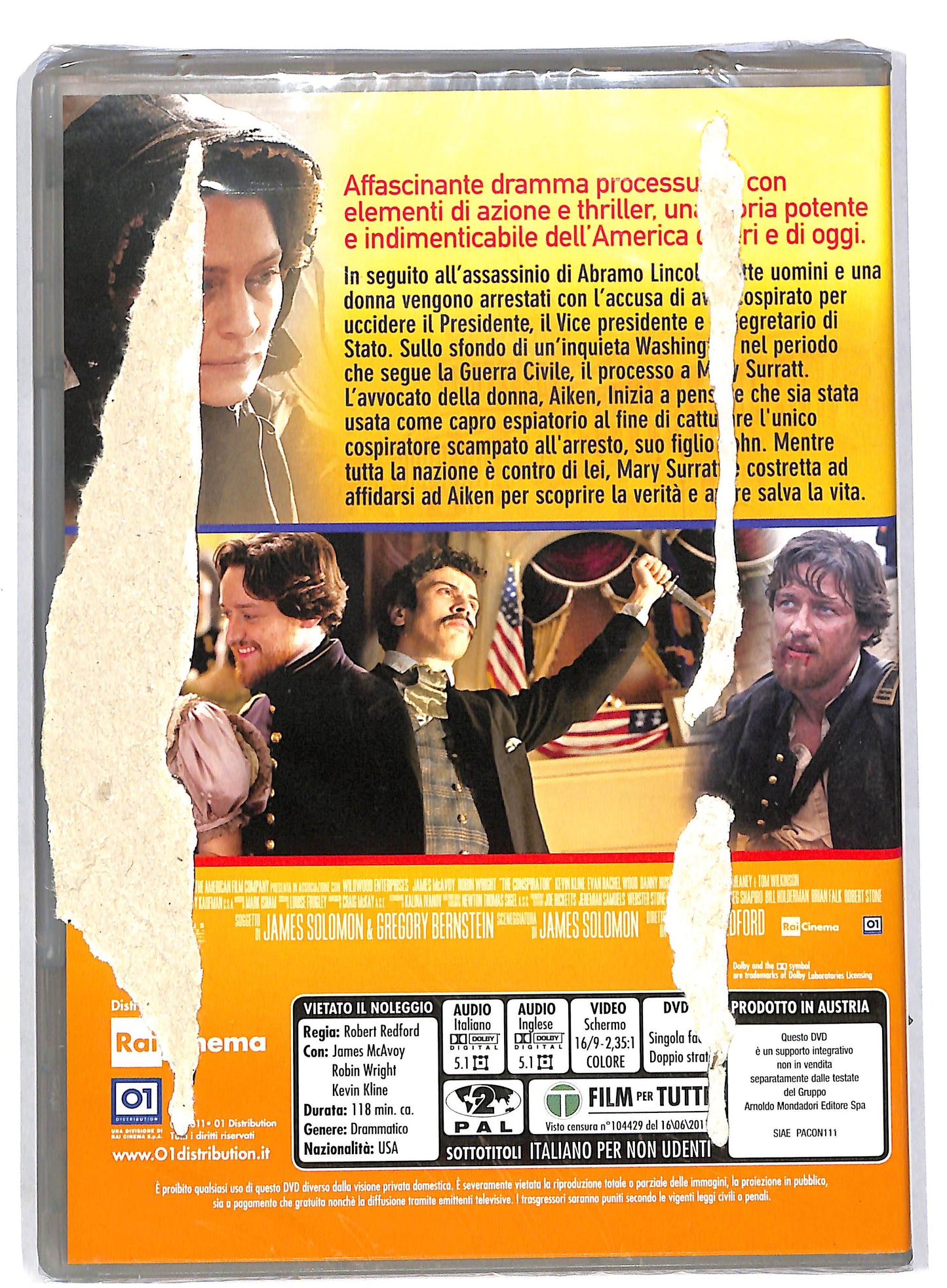EBOND The Conspirator EDITORIALE DVD DB554117