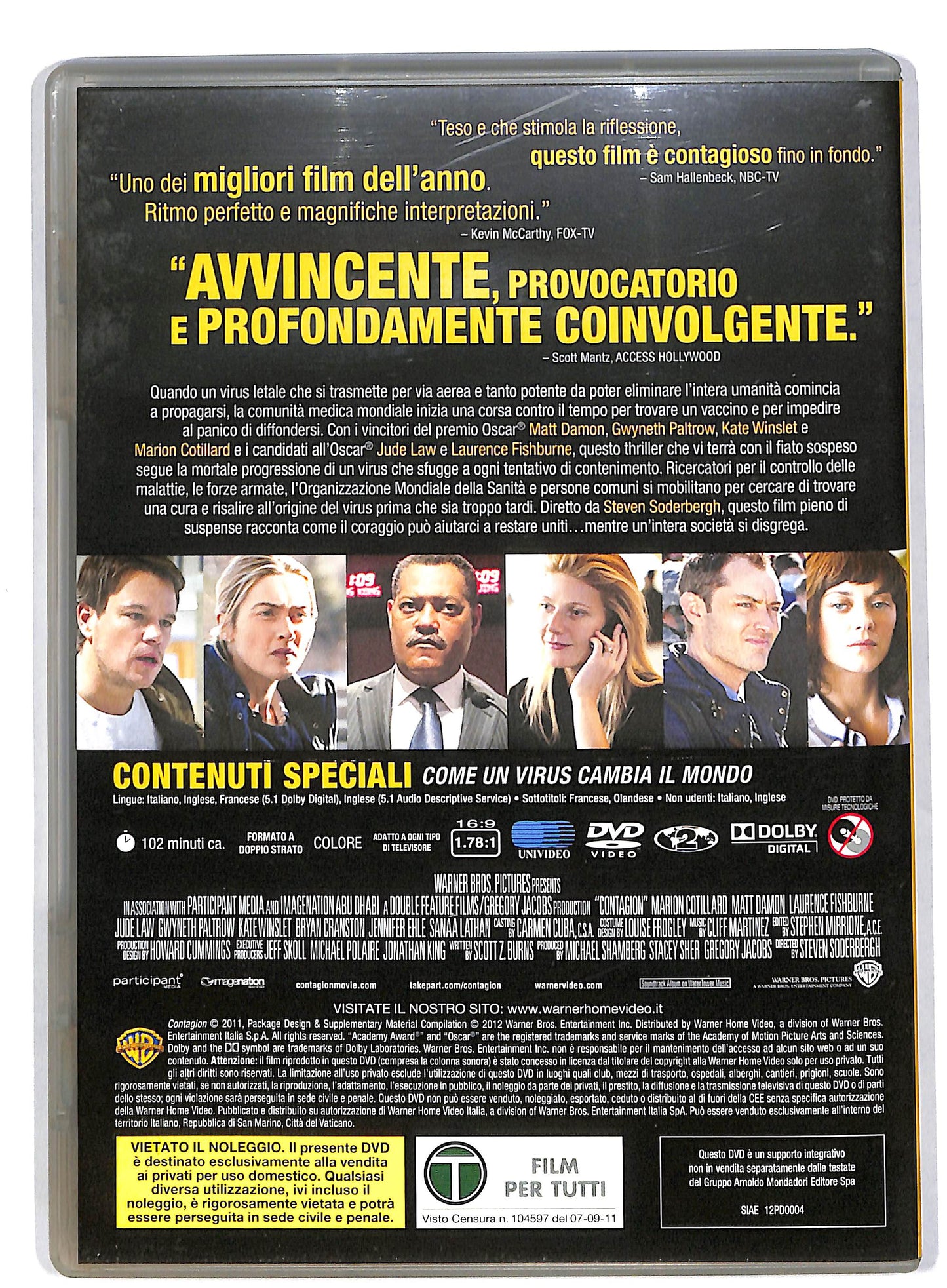 EBOND Contagion EDITORIALE DVD DB554130