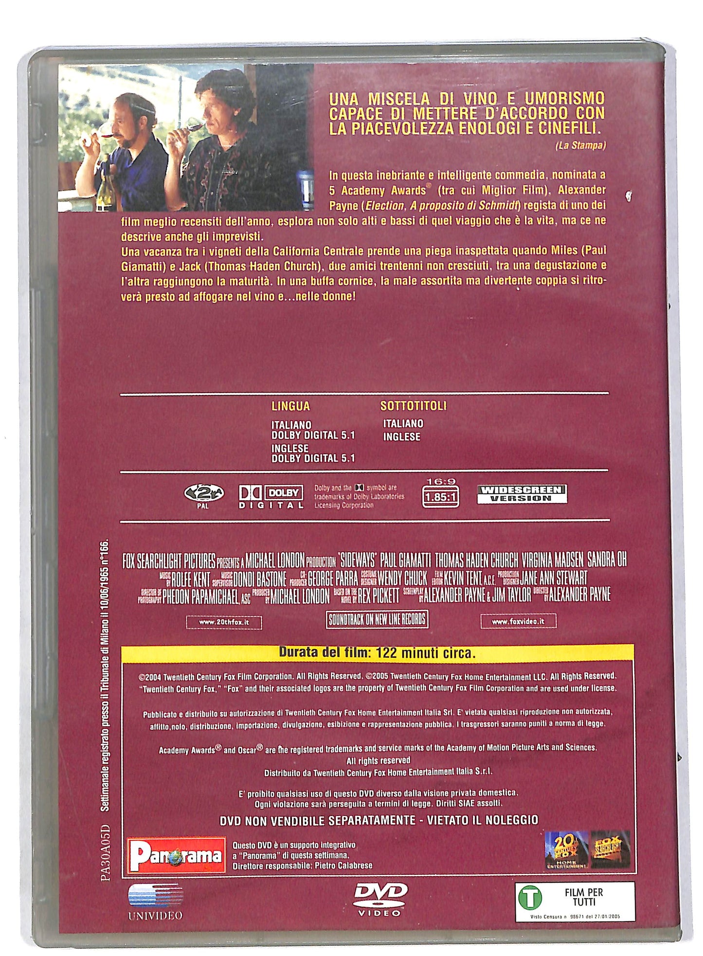 EBOND Sideways - In viaggio con Jack EDITORIALE DVD DB554139