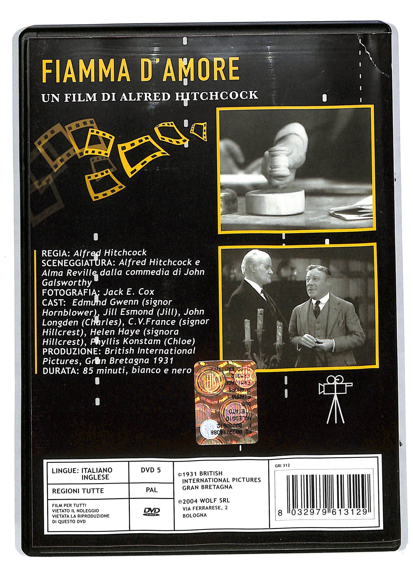 EBOND Fiamma D'Amore - Hitchcock DVD DB554150
