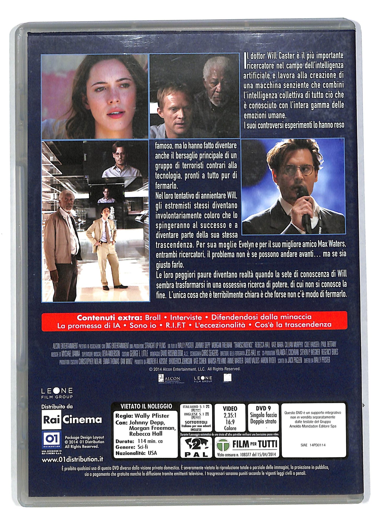 EBOND Trascendence EDITORIALE DVD DB554163