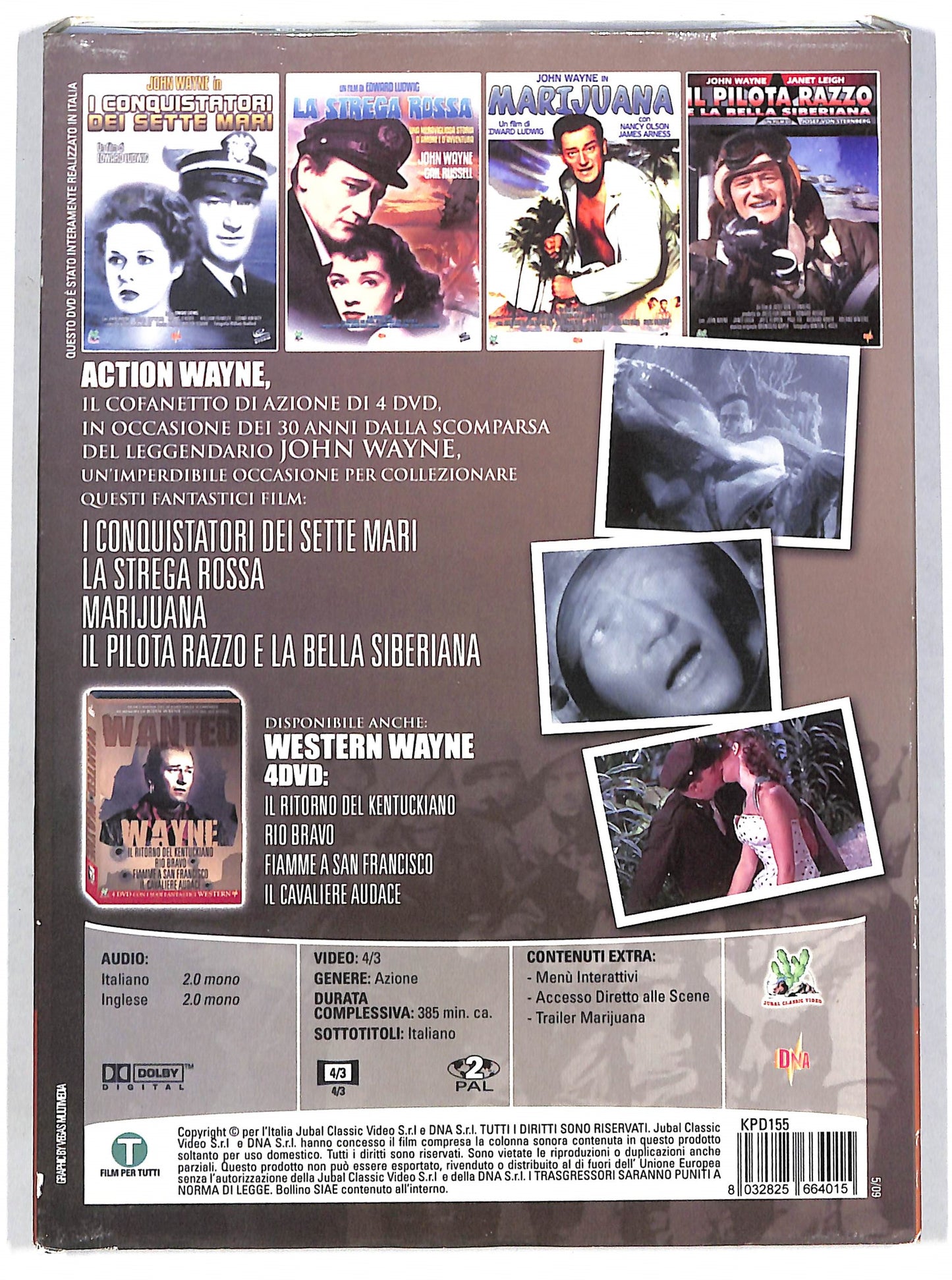 EBOND John Wayne - Action Cofanetto 4 dischi DVD DB555418