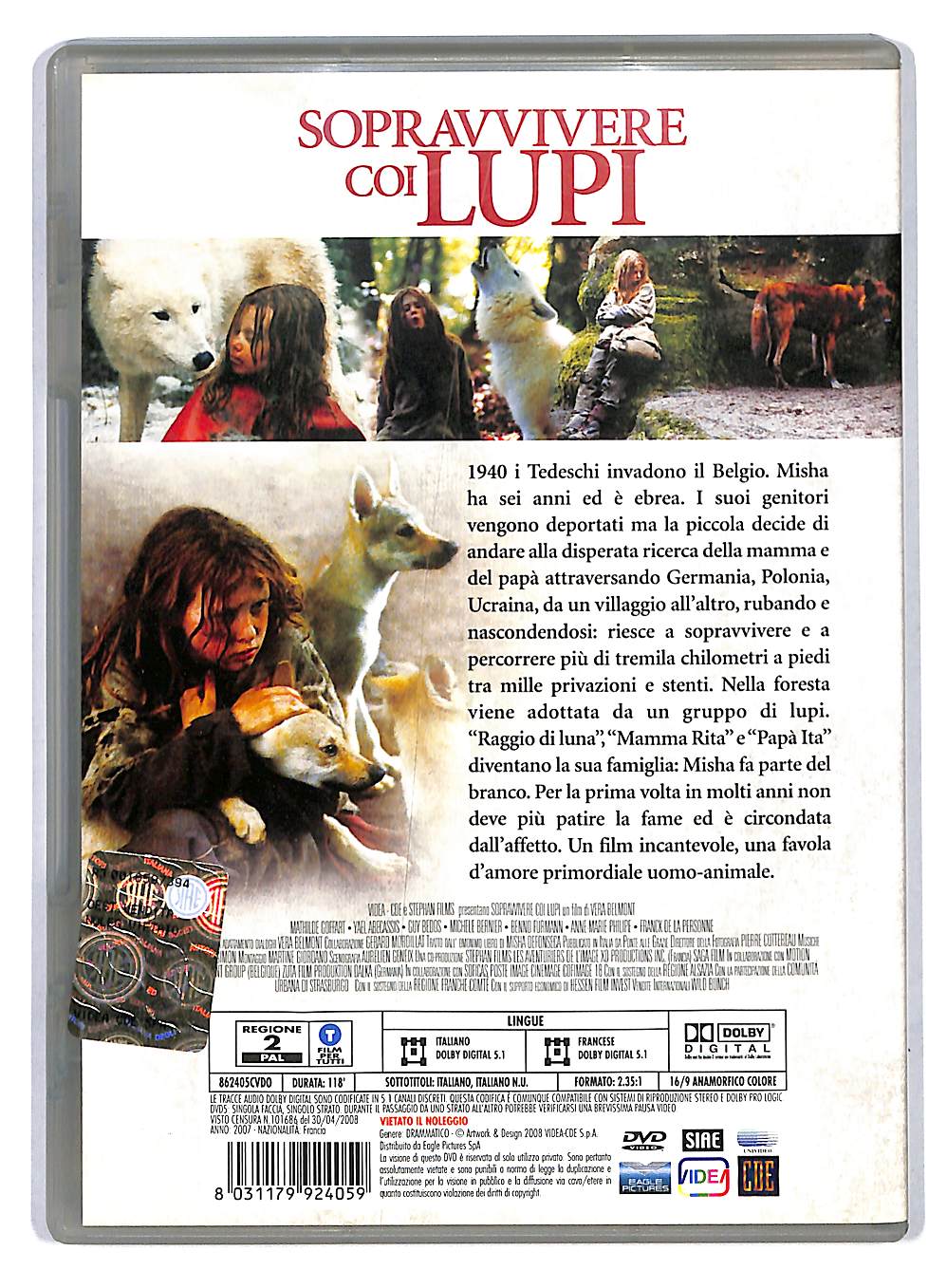 EBOND Sopravvivere coi Lupi DVD DB556013