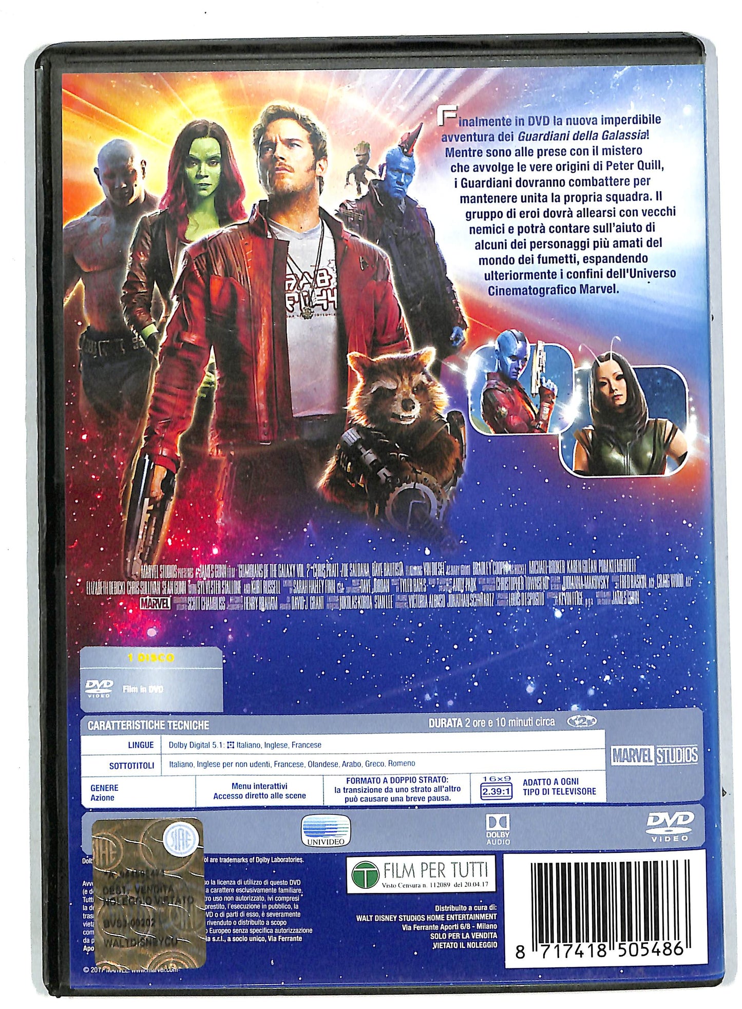EBOND Guardiani della Galassia Vol 2 DVD DB556625