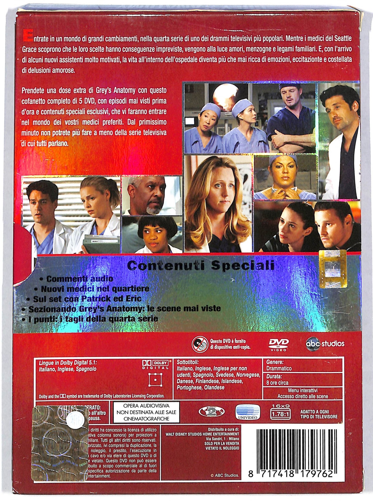 EBOND Grey's Anatomy - stagione 4 - dischi 5 DVD DB557119