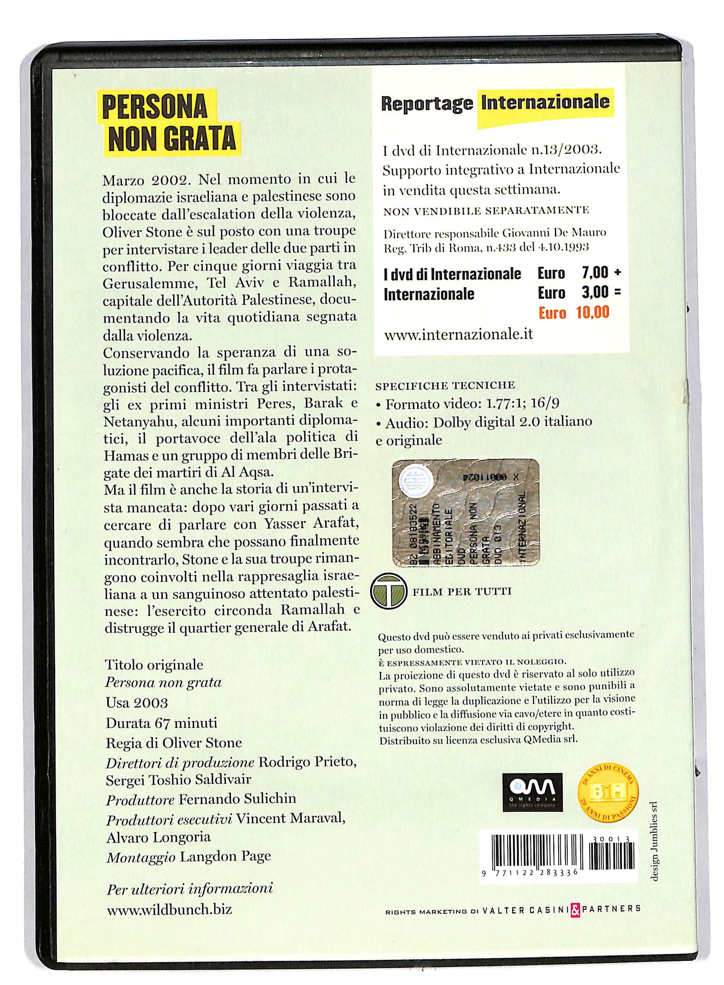 EBOND Persona non grata EDITORIALE DVD DB557150