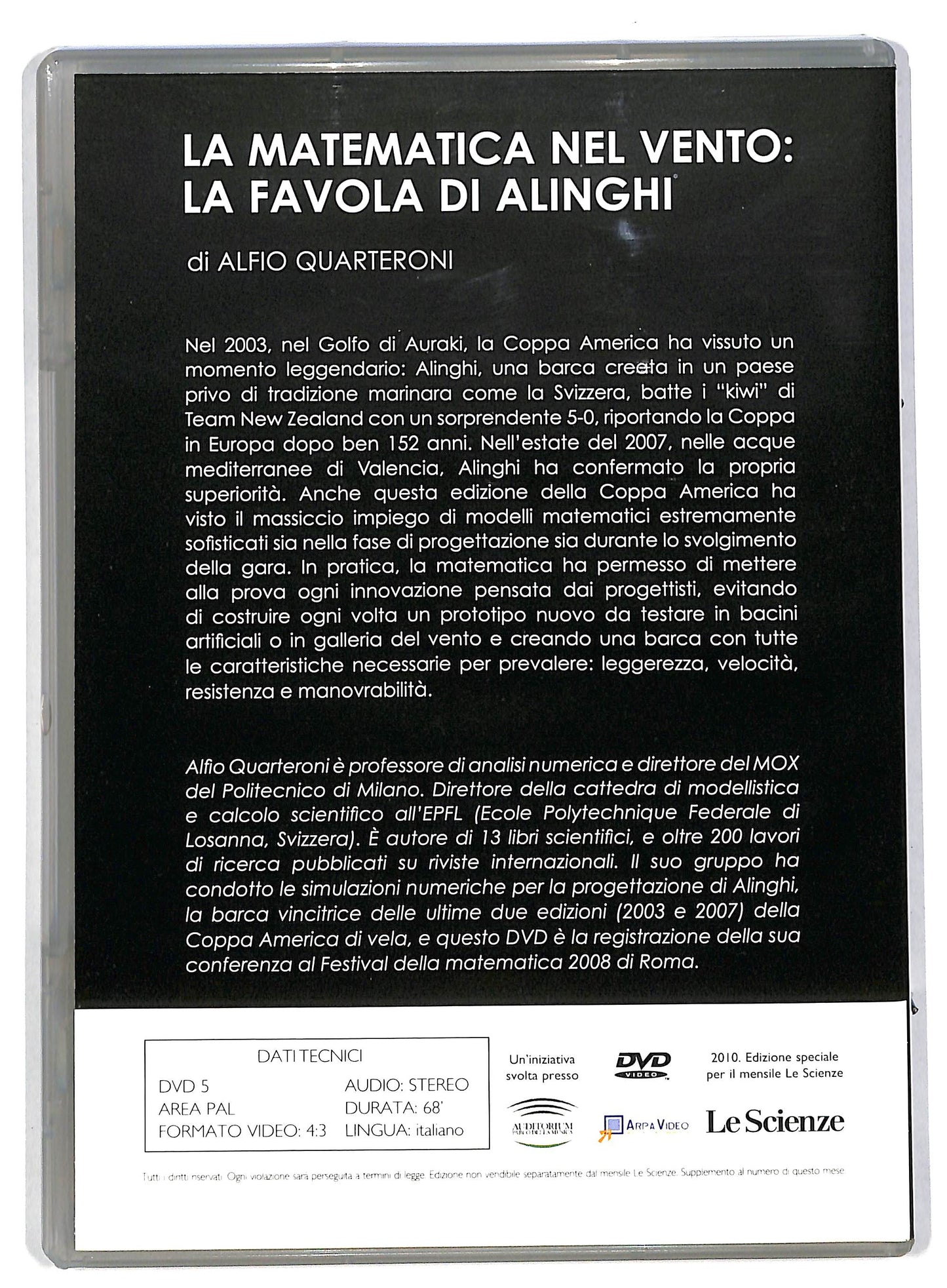 EBOND La matematica nel vento - La favola di Alinghi EDITORIALE DVD DB557152