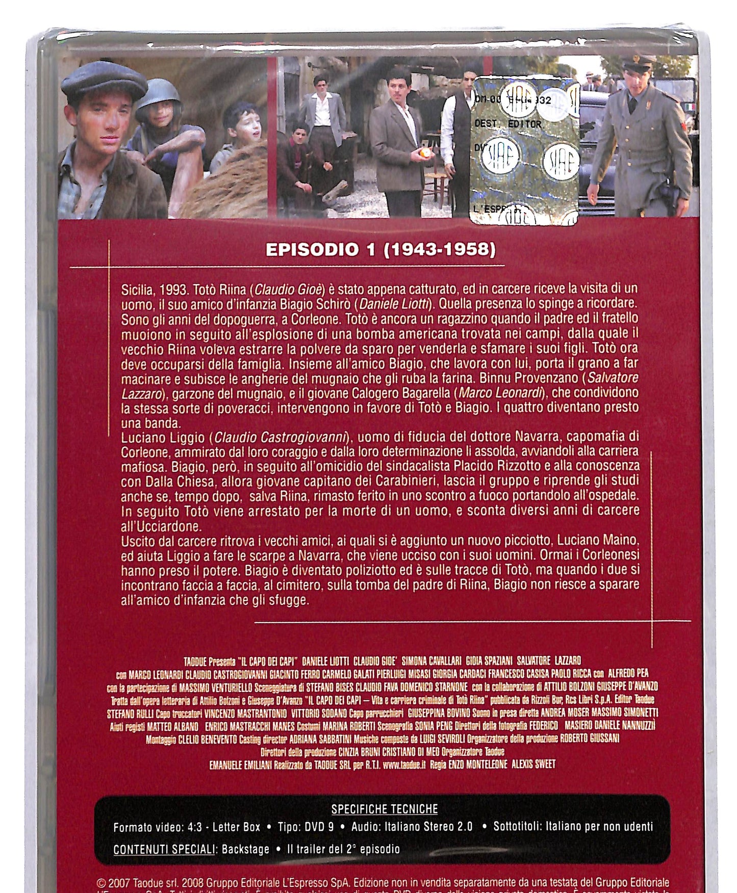EBOND Il Capo Dei Capi Episodio 1 Editoriale DVD DB557611