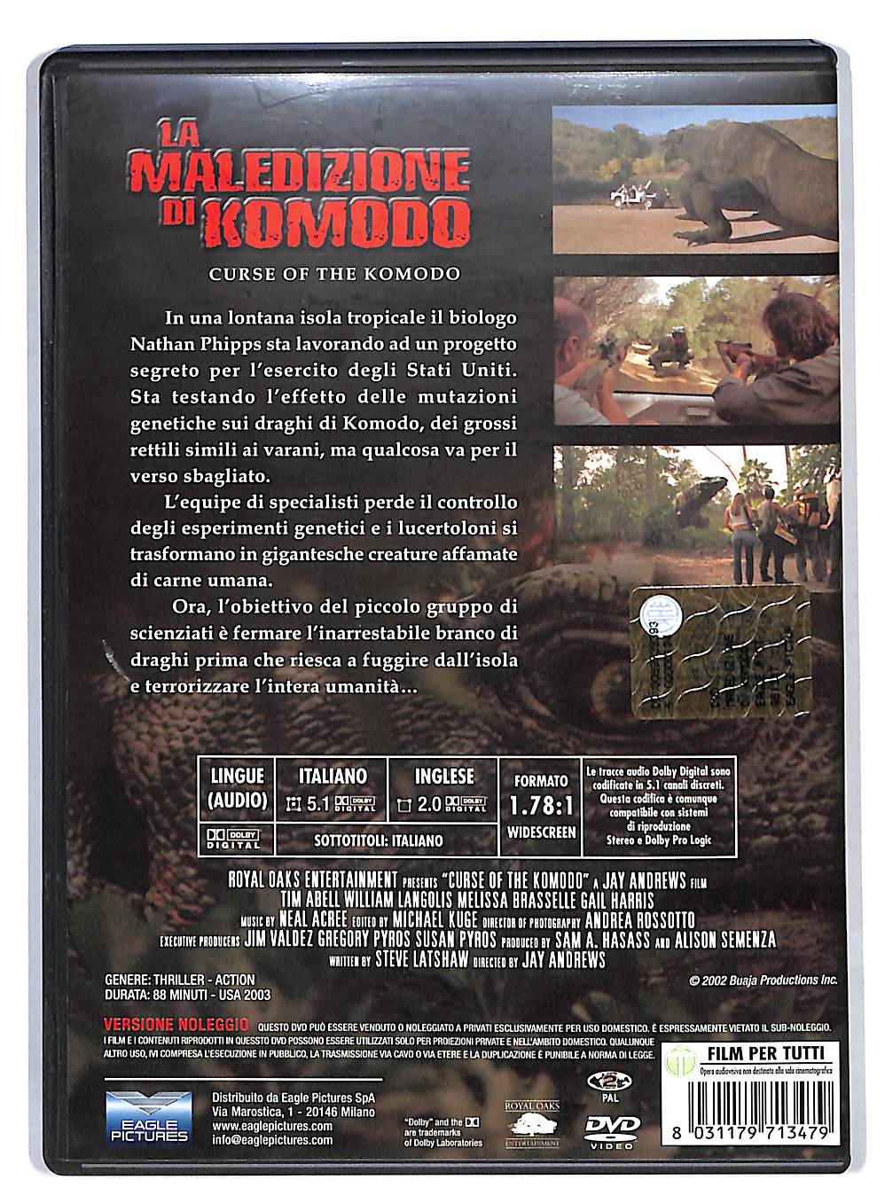 EBOND La Maledizione Di Komodo DVD DB558151