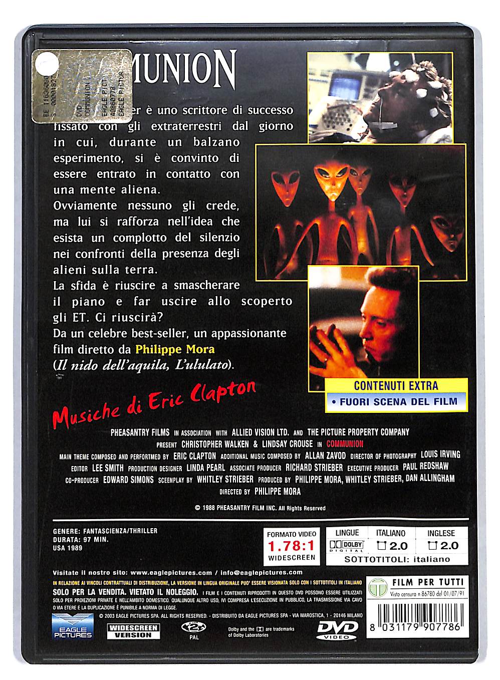EBOND Communion Con Christopher Walken Digipack DVD DB558173