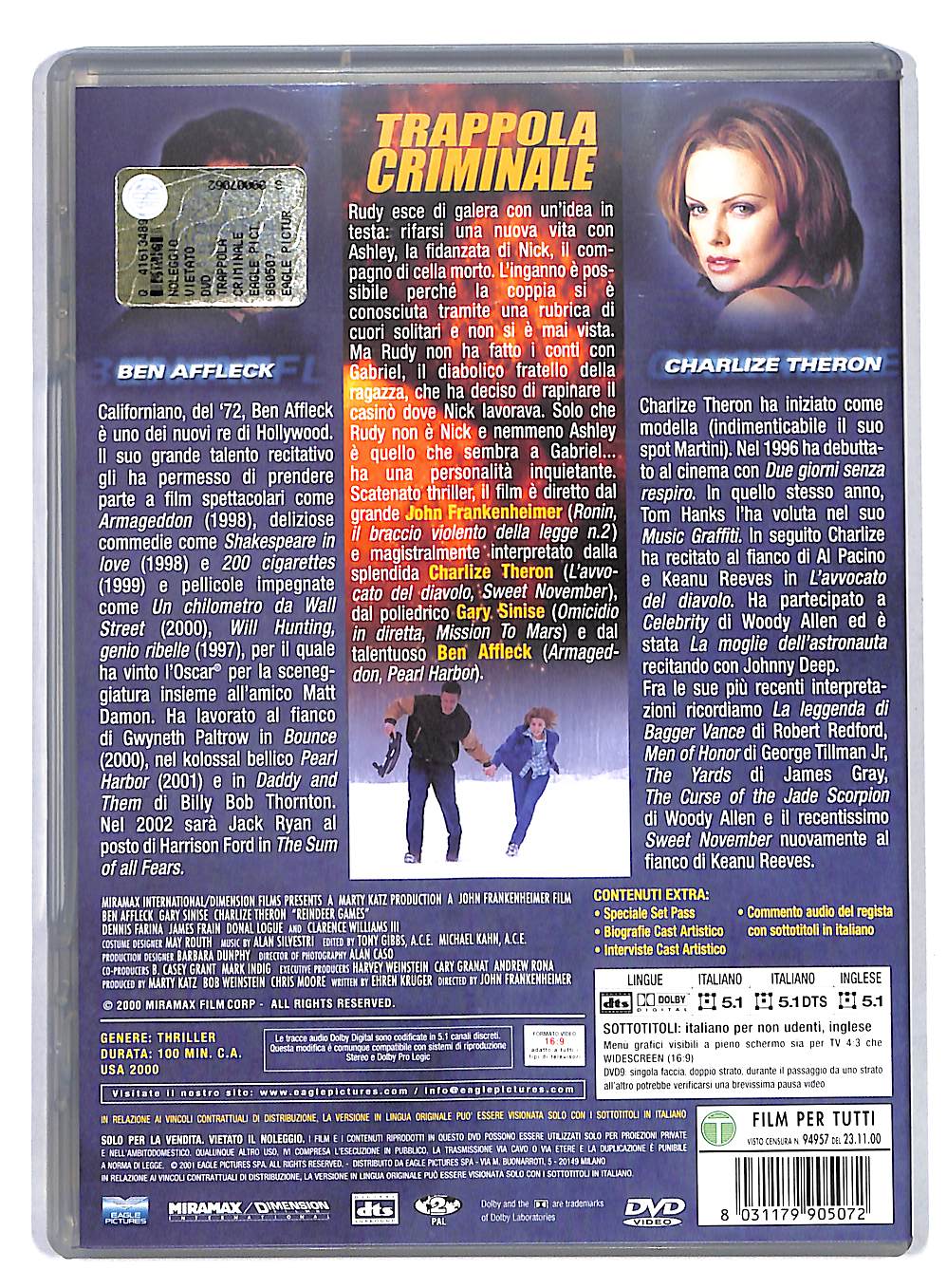EBOND Trappola Criminale DVD DB558174