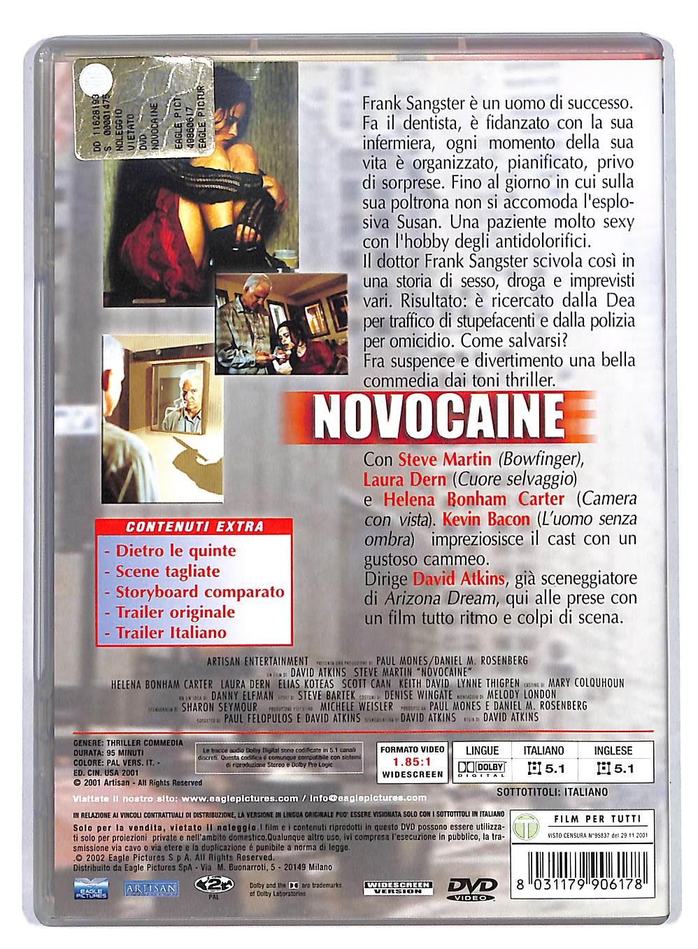 EBOND Novocaine DVD DB558176