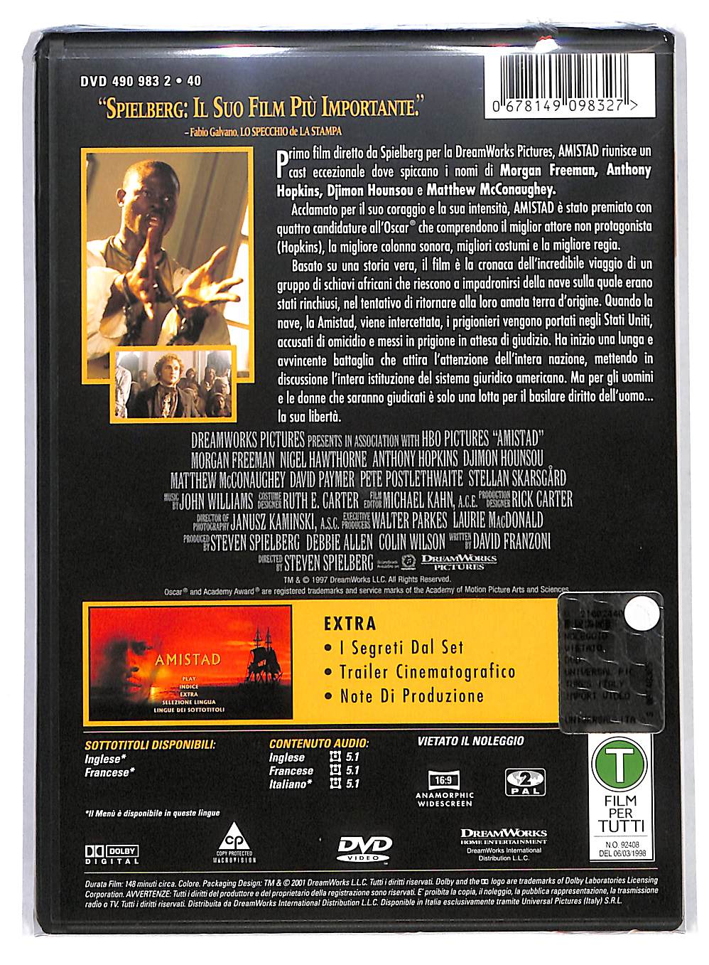 EBOND Amistad DVD DB558425