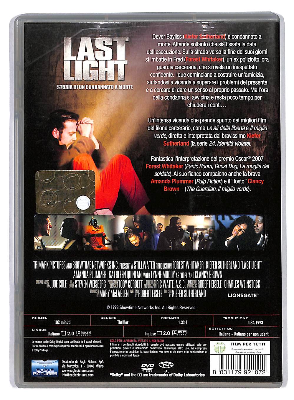 EBOND Last night - storia di un condannato a morte DVD DB558451