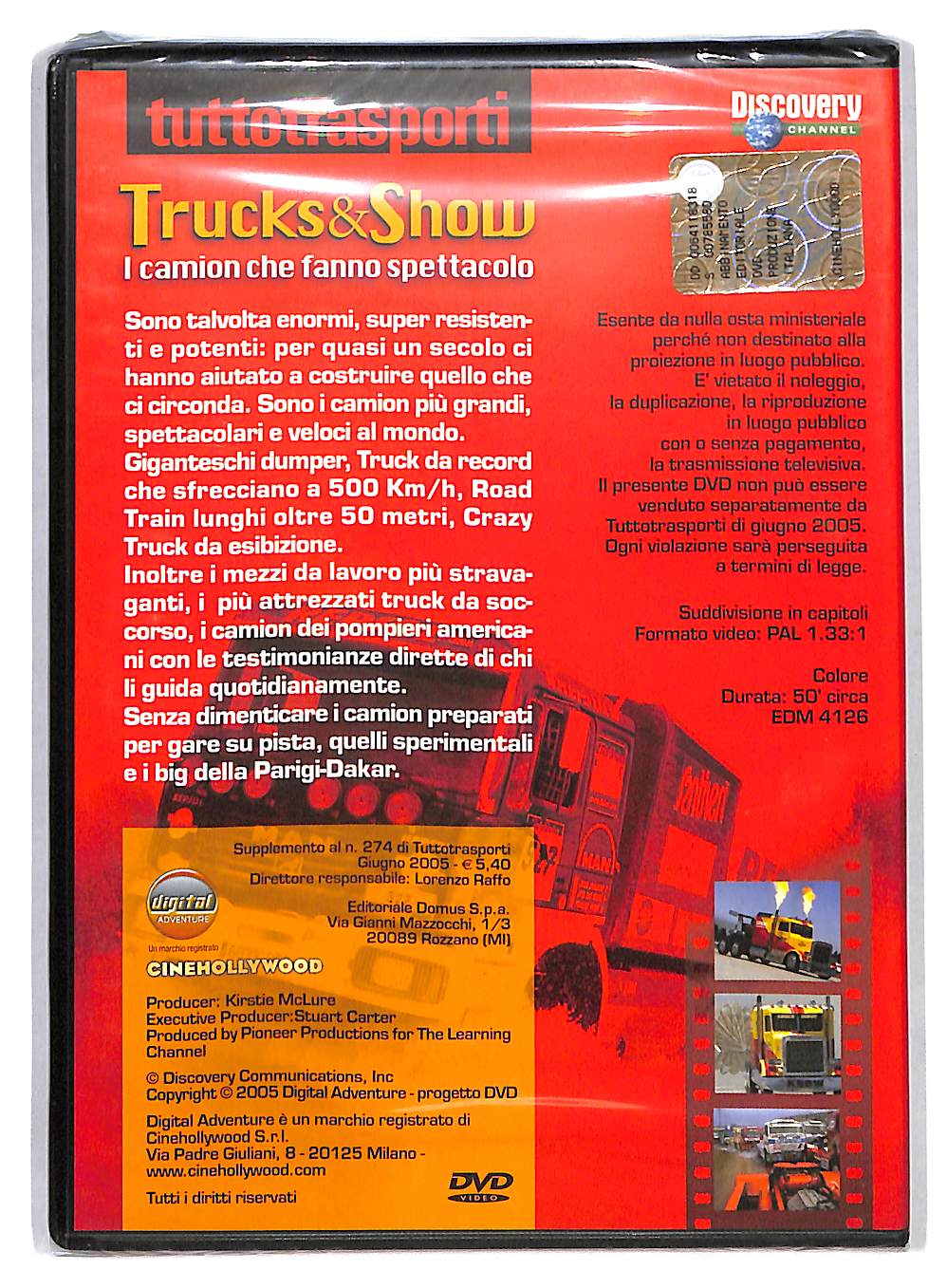 EBOND Trucks & Show - i Camion Che fanno Spettacolo EDITORIALE DVD DB558602