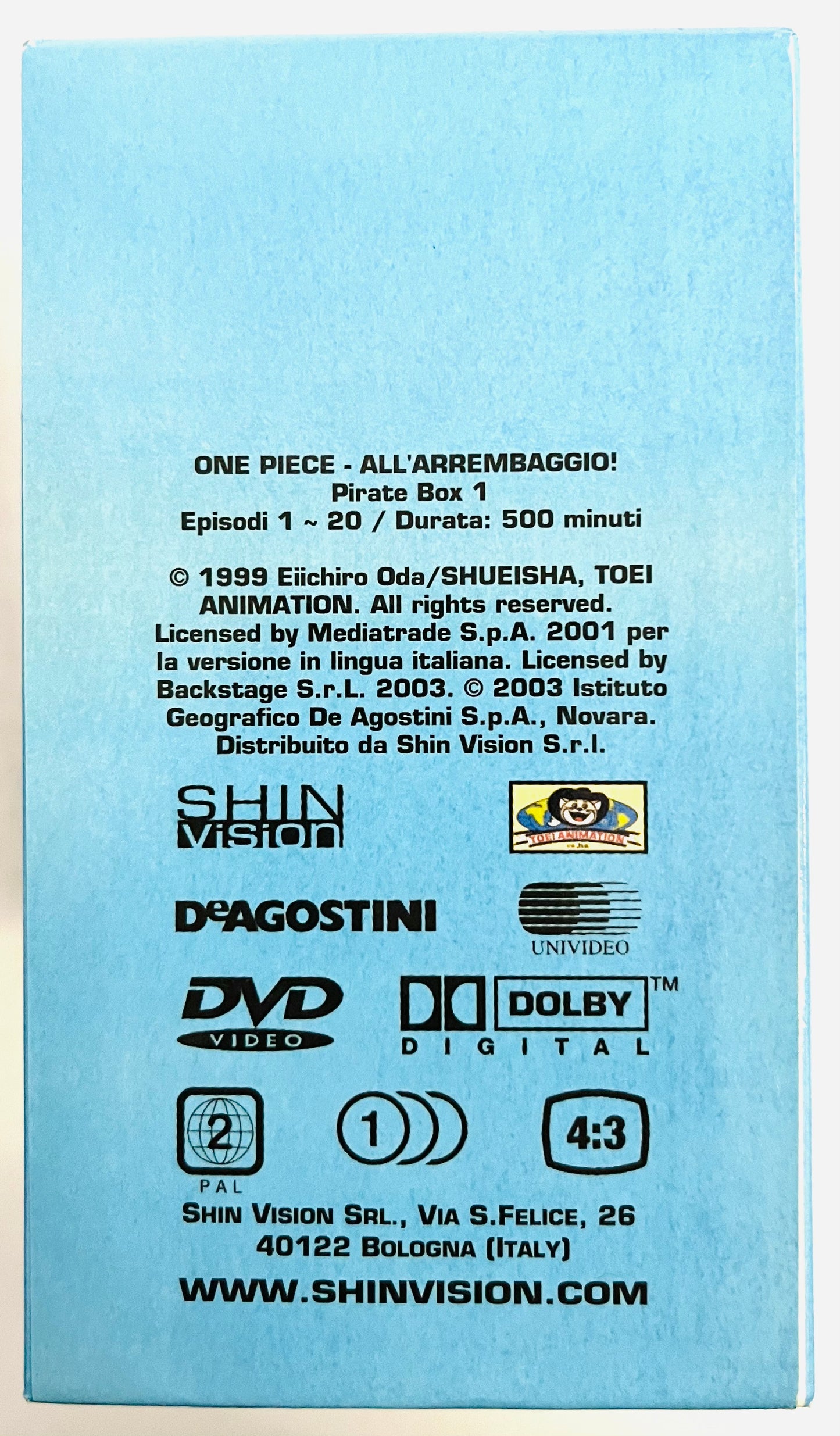 EBOND One Piece All'Arrembaggio 6 Dischi Episodi da 1 a 20 DVD DB558806