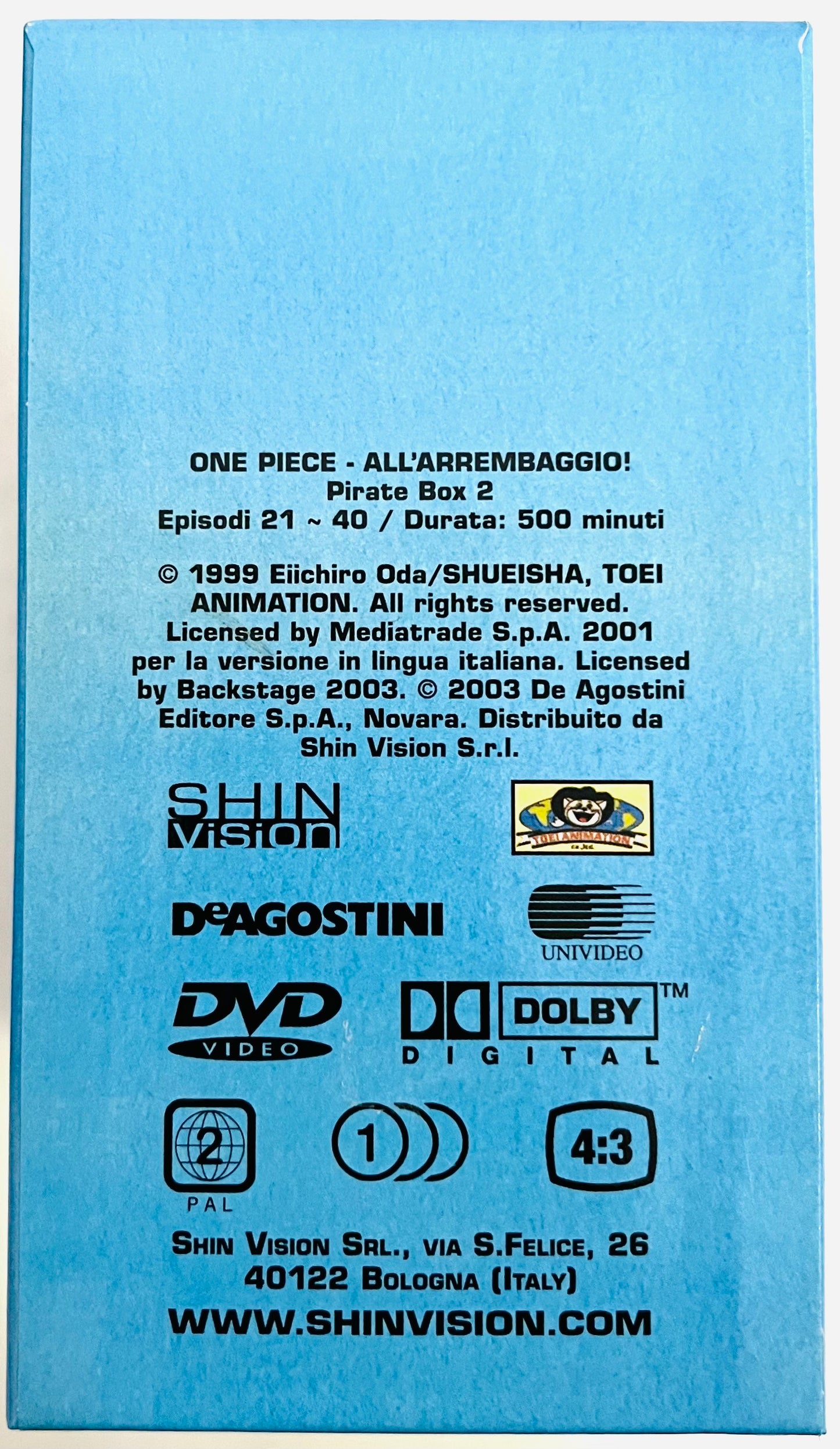 EBOND One Piece All'Arrembaggio 6 Dischi Episodi da 21 a 40 DVD DB558807