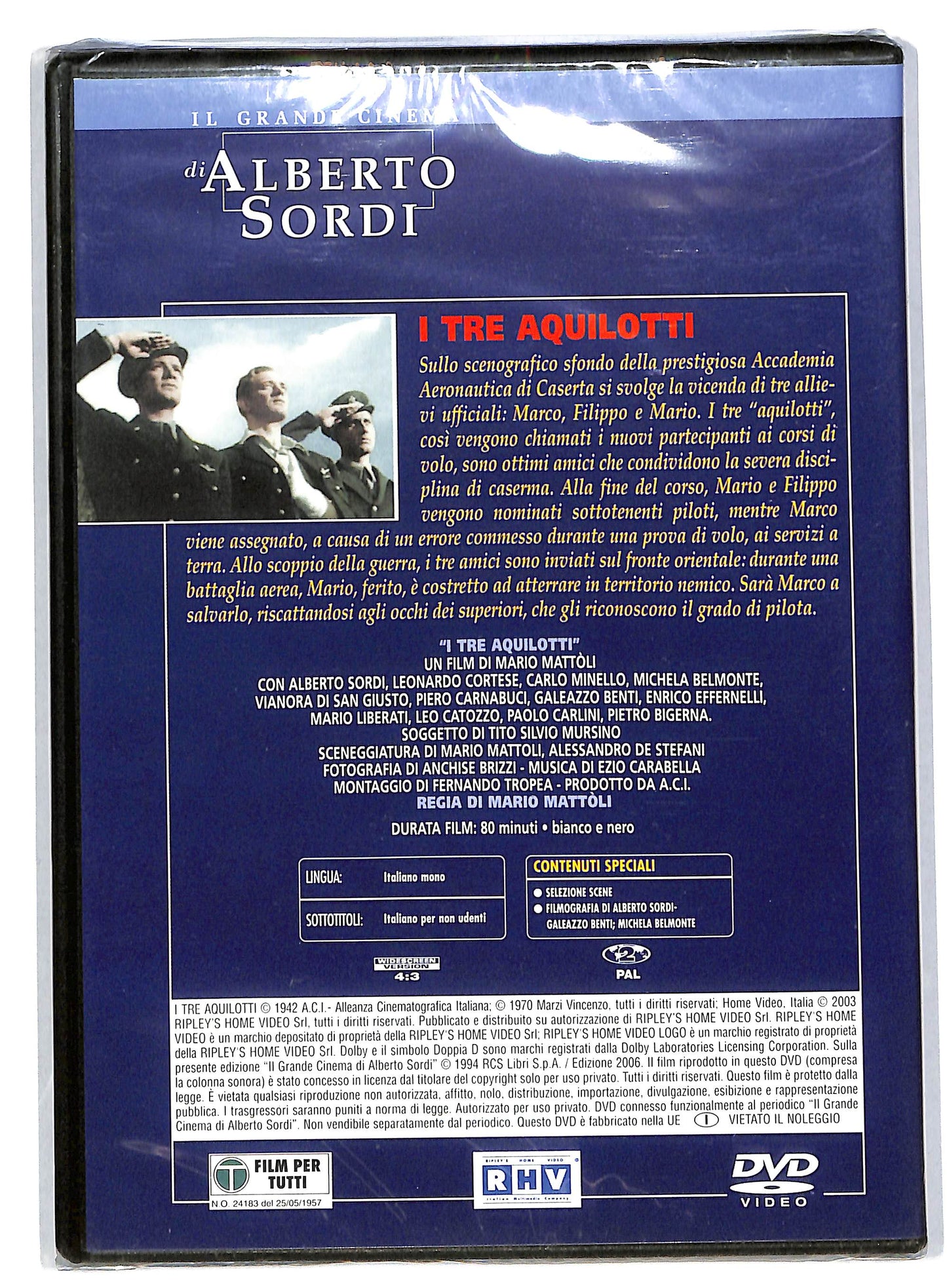 EBOND I Tre Aquilotti - Alberto Sordi - Fabbri Editori DVD DB559002