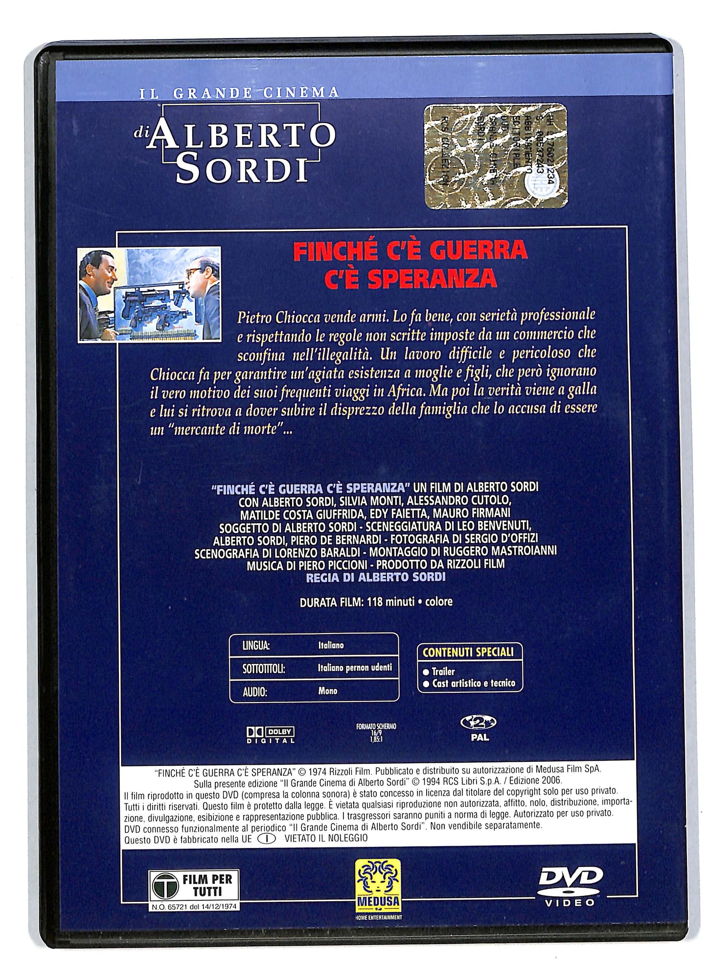 EBOND Finche c'e guerra c'e speranza EDITORIALE DVD DB559025