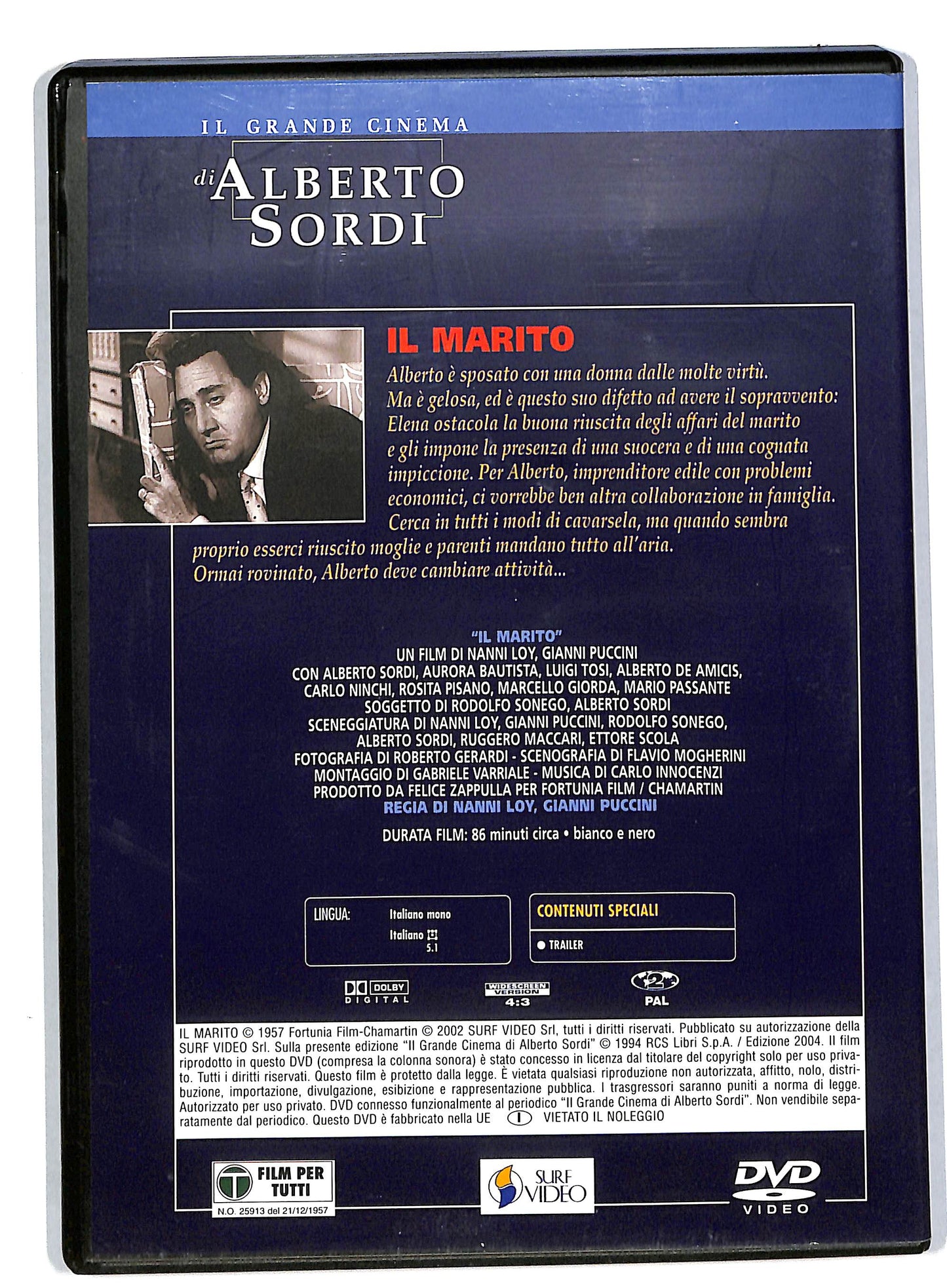 EBOND IL marito - Alberto Sordi EDITORIALE DVD DB559034