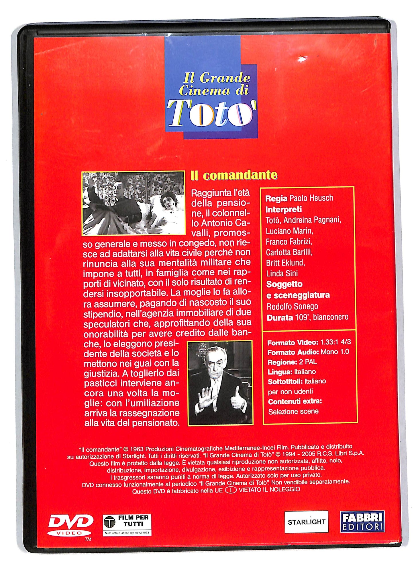 EBOND Il Comandante - Il Grande Cinema Di Toto Vol.21 Editoriale DVD DB559041