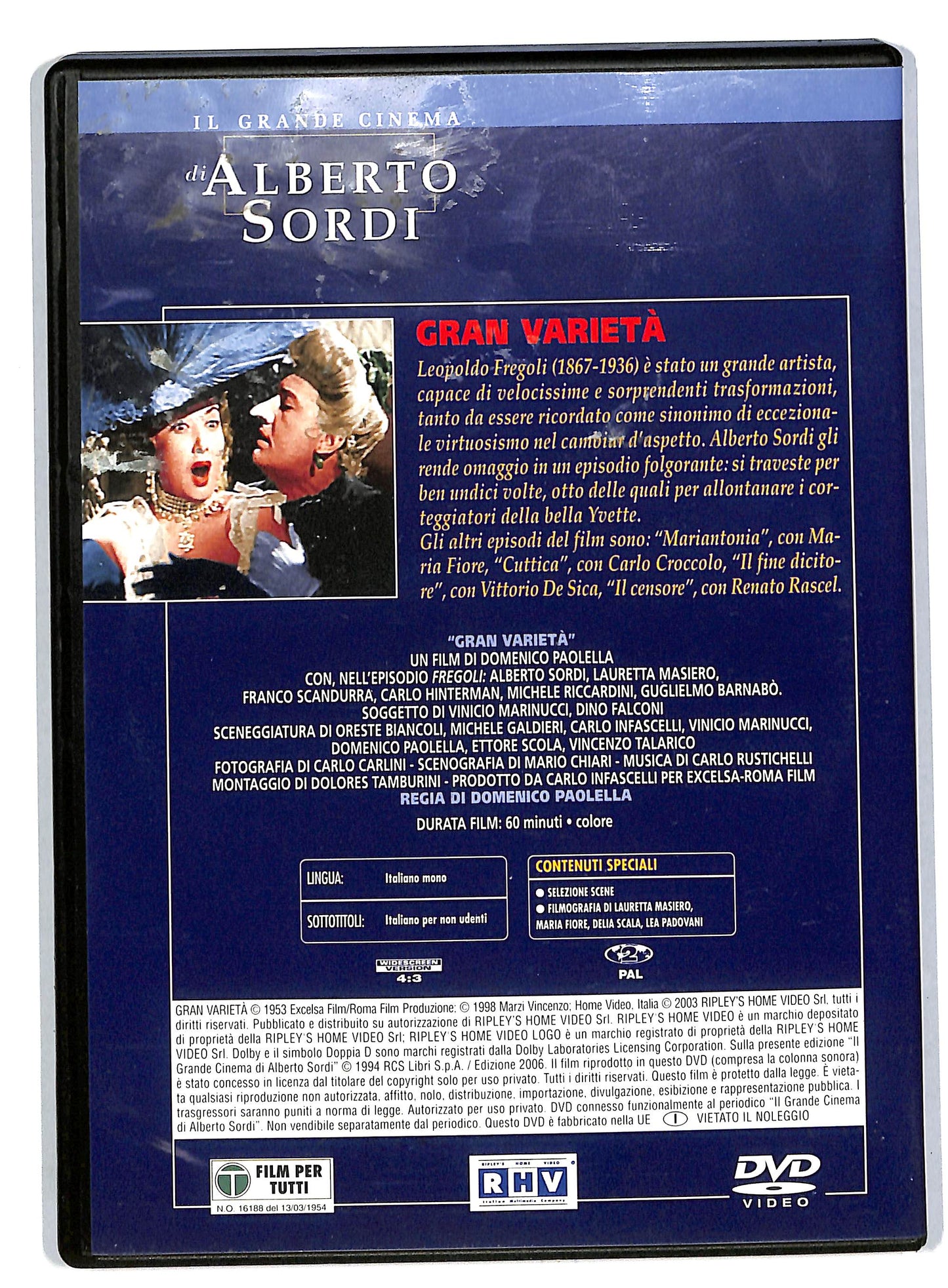 EBOND Alberto Sordi - Gran varieta EDITORIALE DVD DB559045