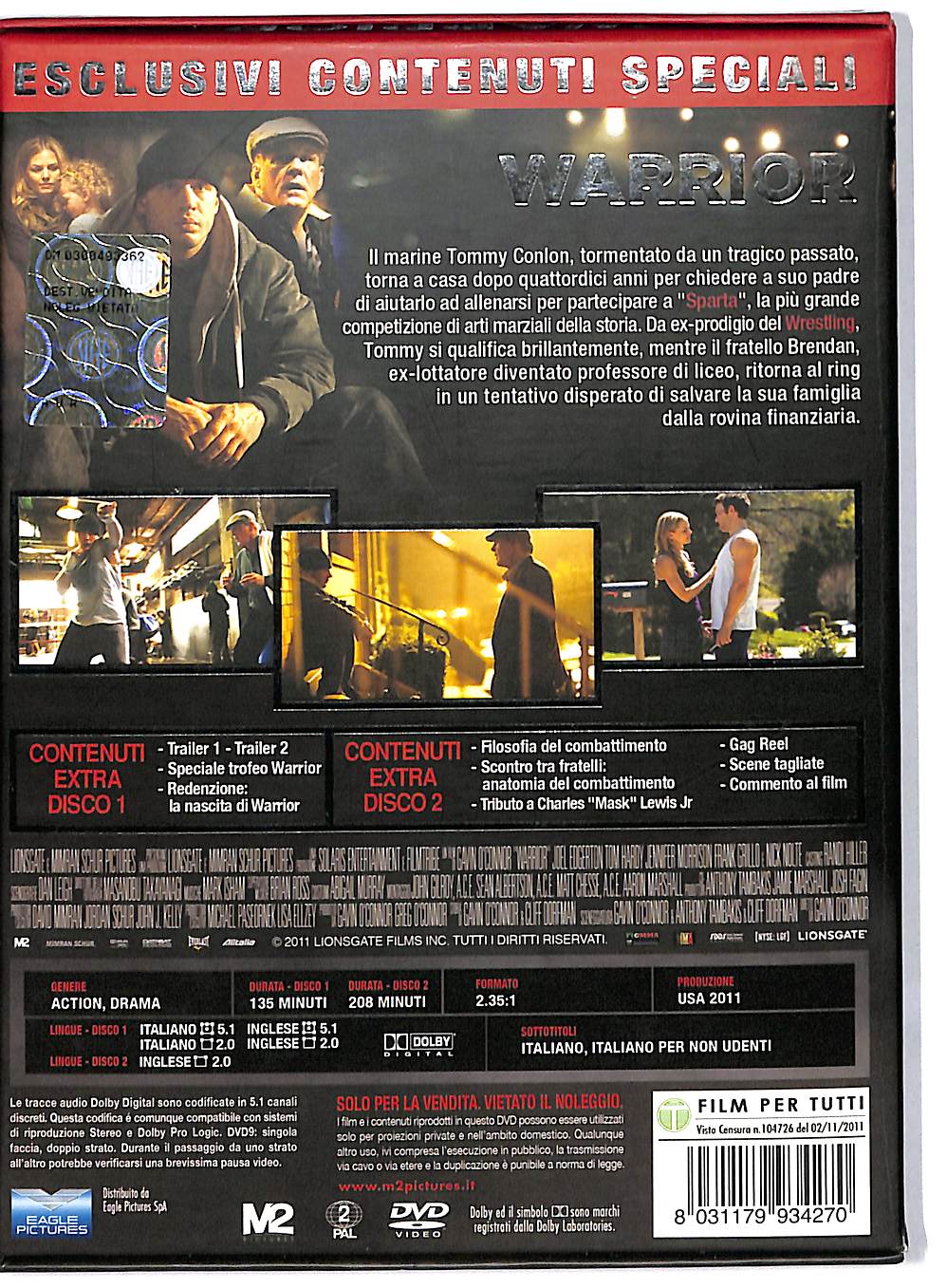 EBOND Warrior EDIZIONE SPECIALE - 2 dischi DVD DB559328