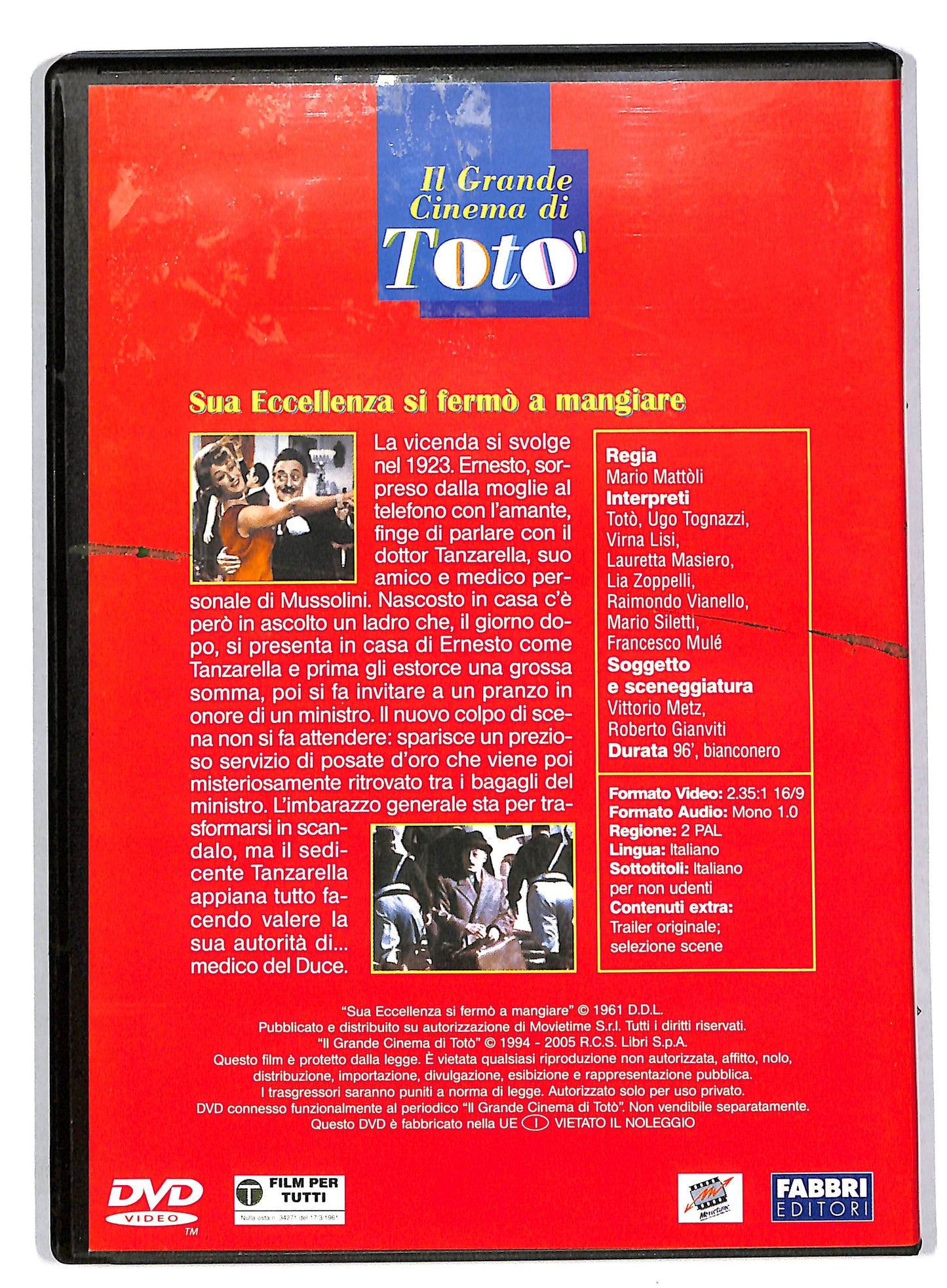 EBOND Sua Eccellenza si fermo a mangiare EDITORIALE DVD DVD DB559511