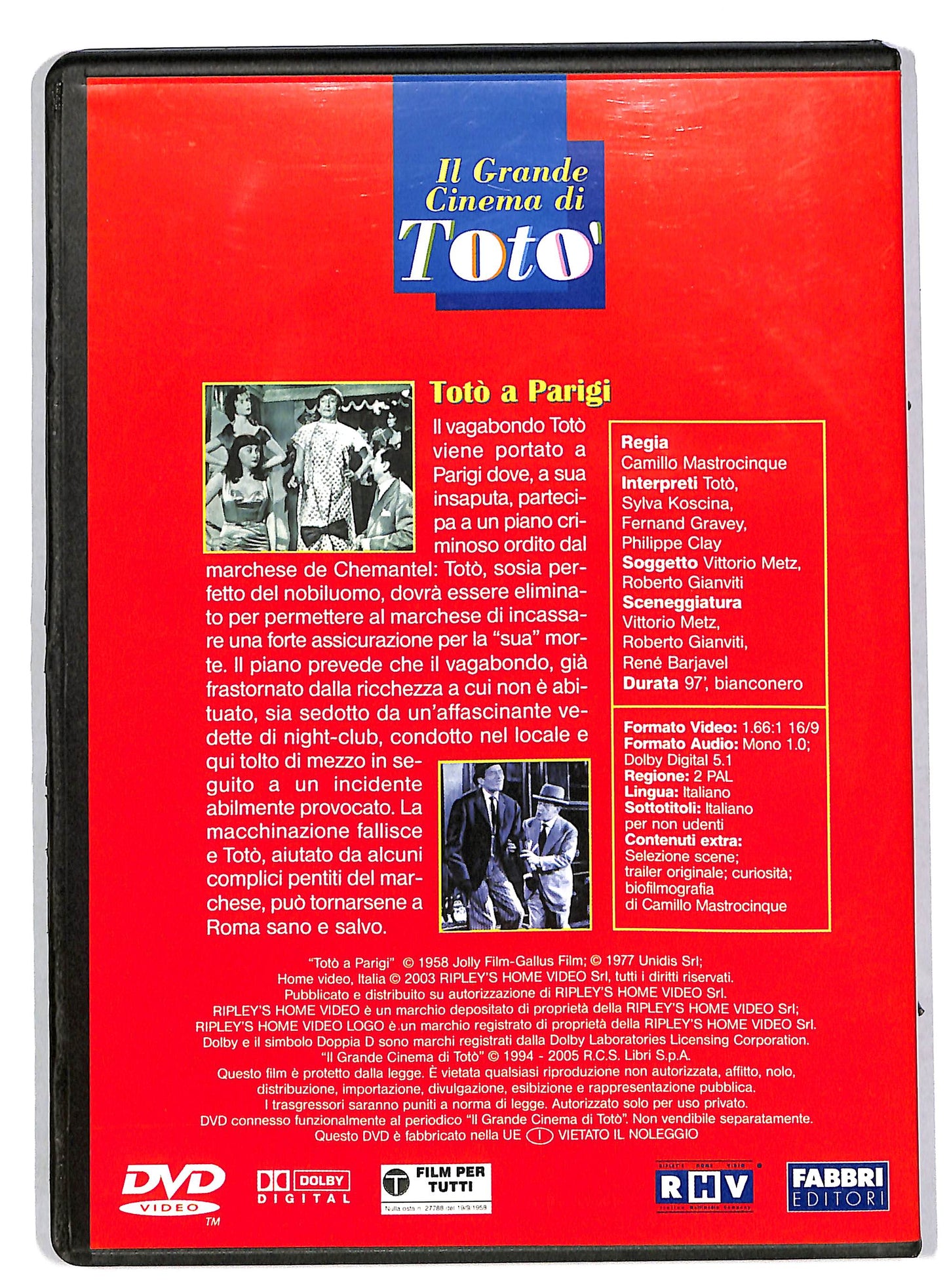EBOND Toto a Parigi EDITORIALE DVD DVD DB559517