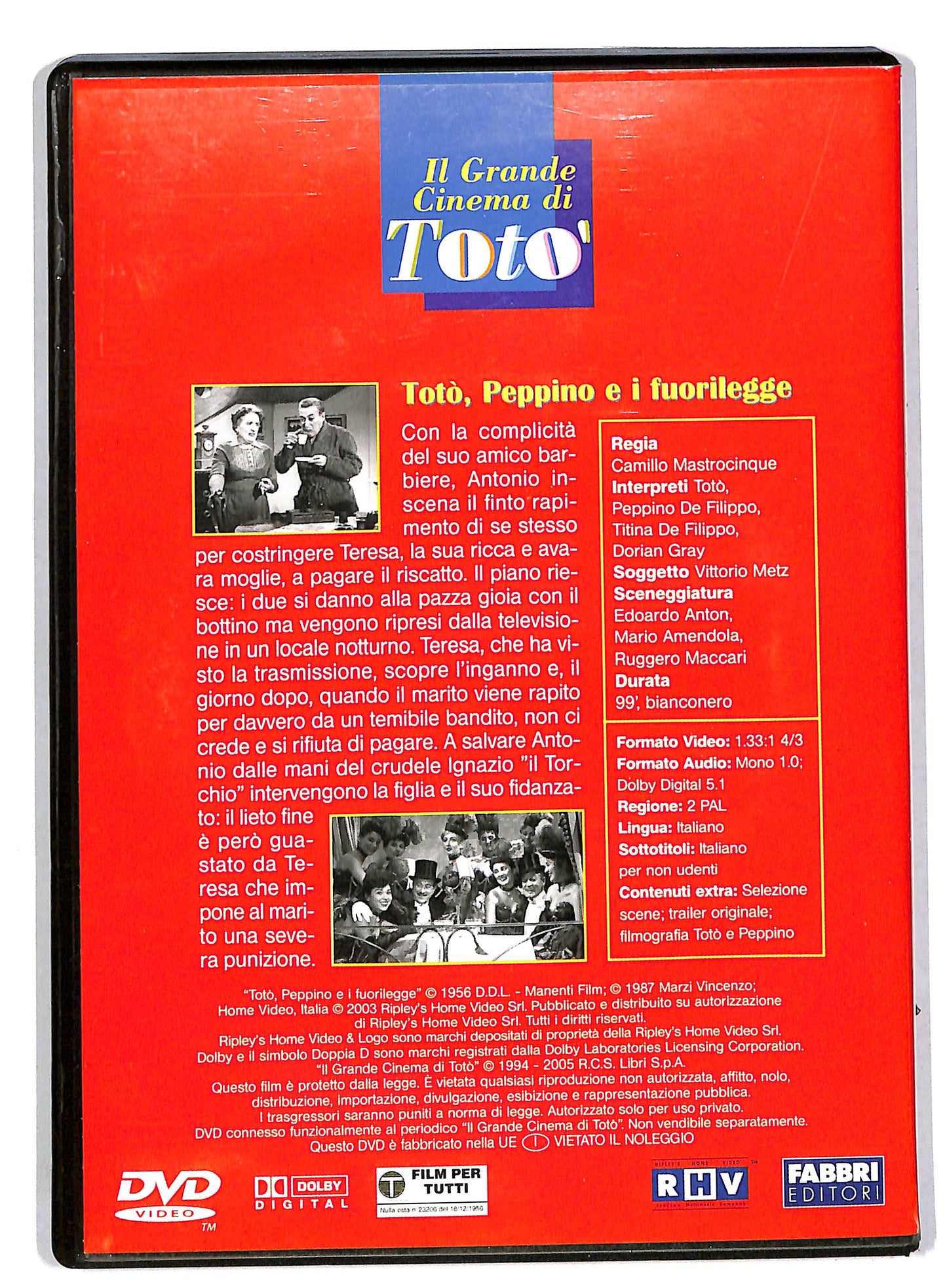 EBOND Toto, Peppino e i fuorilegge EDITORIALE DVD DB559525