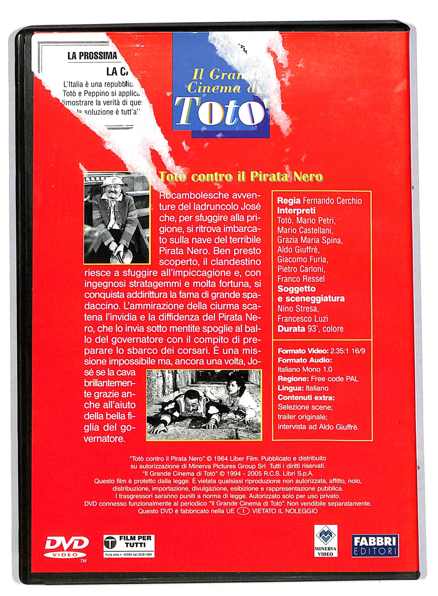 EBOND Toto contro il pirata nero EDITORIALE DVD DVD DB559531