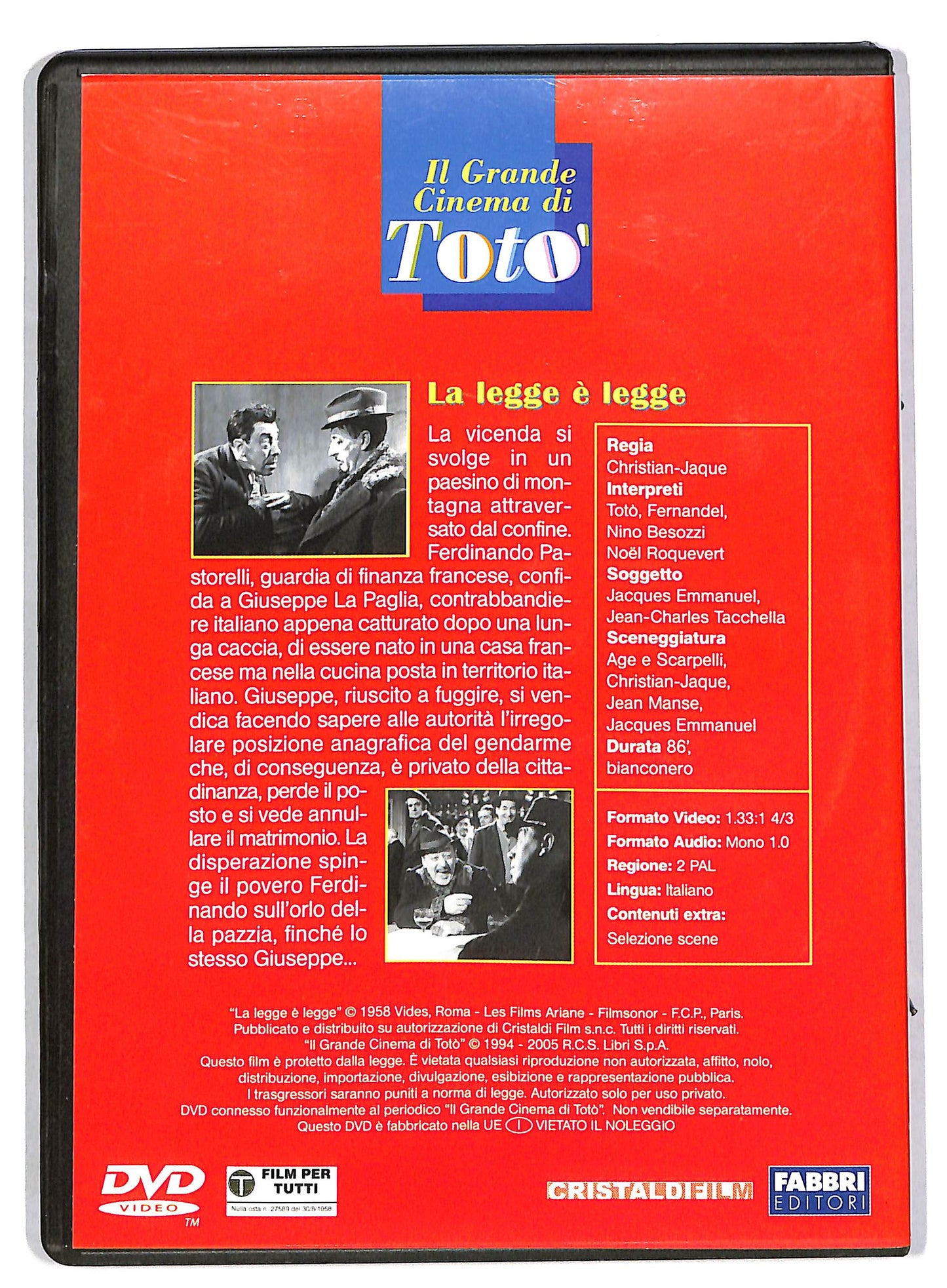 EBOND La legge e legge EDITORIALE DVD DB559537